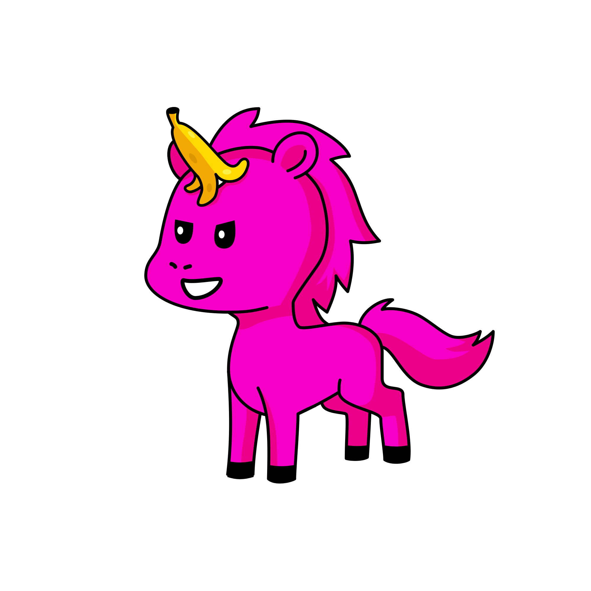 🐮, the unicorn