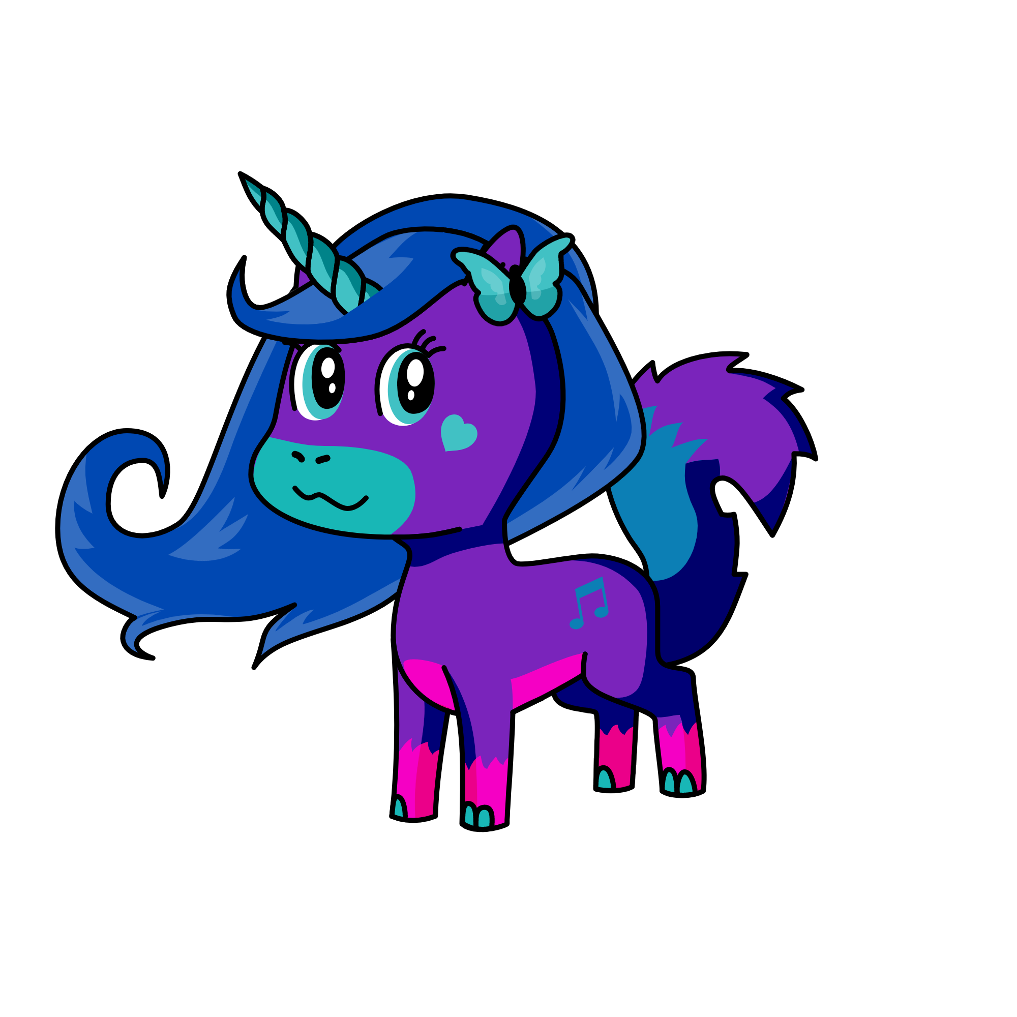 Midnight Snow, the unicorn