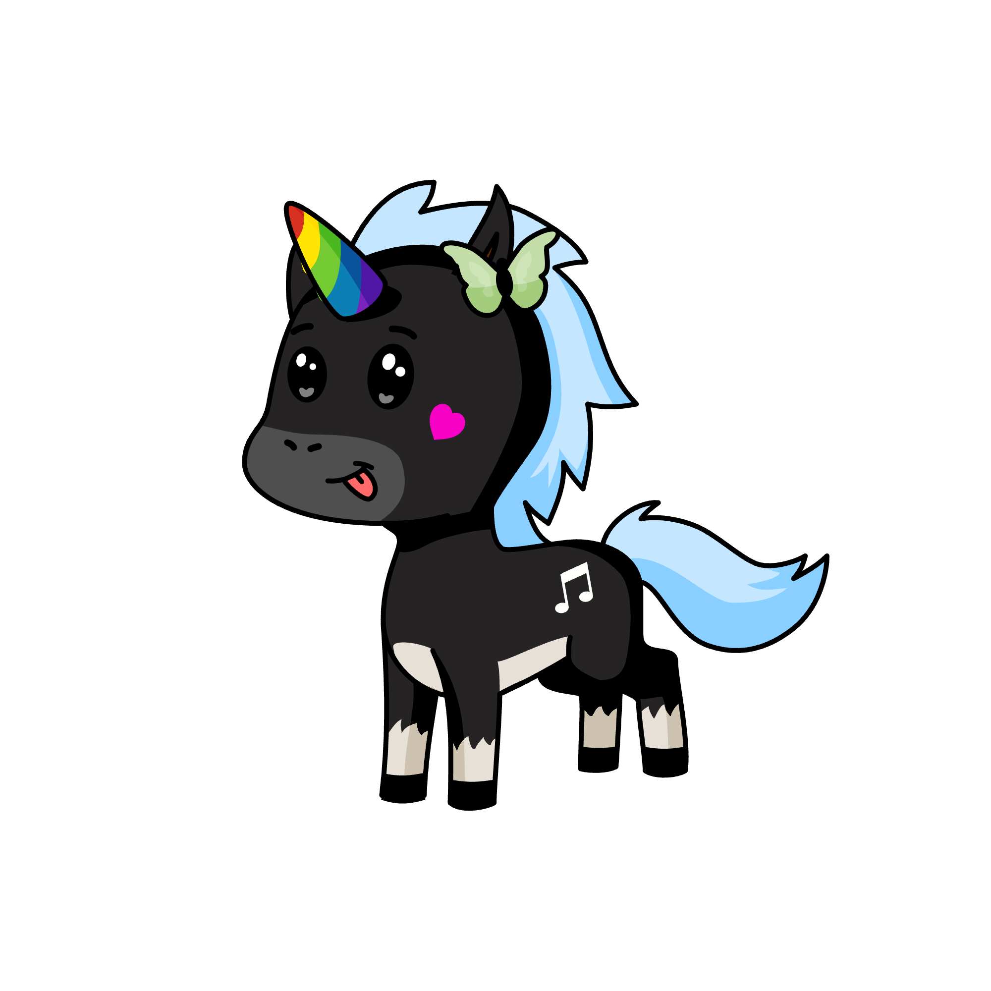 Sparkles, the unicorn