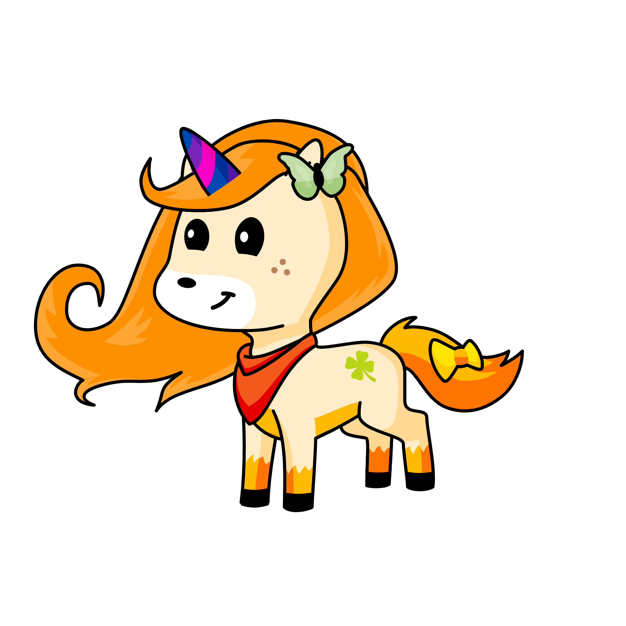 megan skiendel as a unicorn, the unicorn