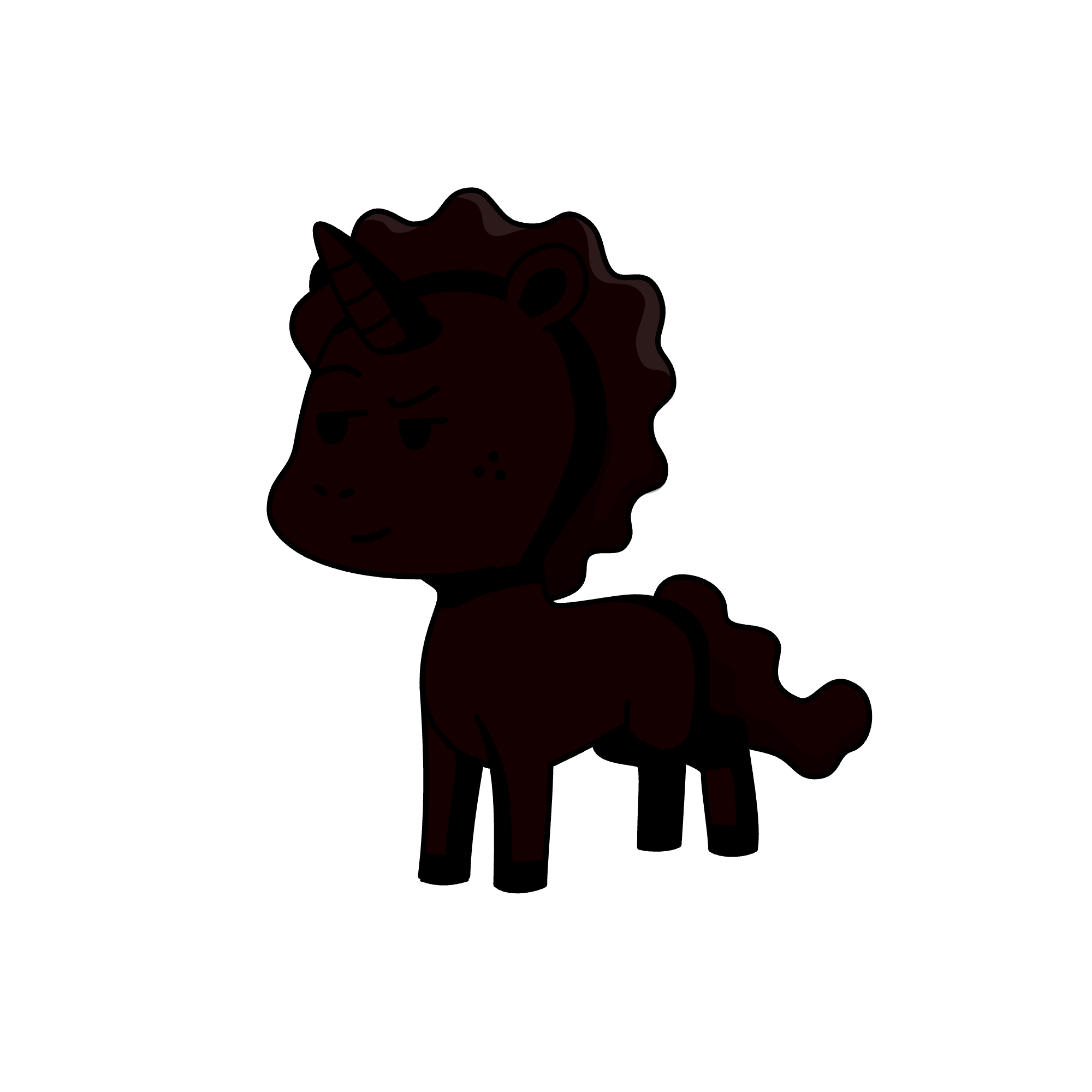 Black , the unicorn
