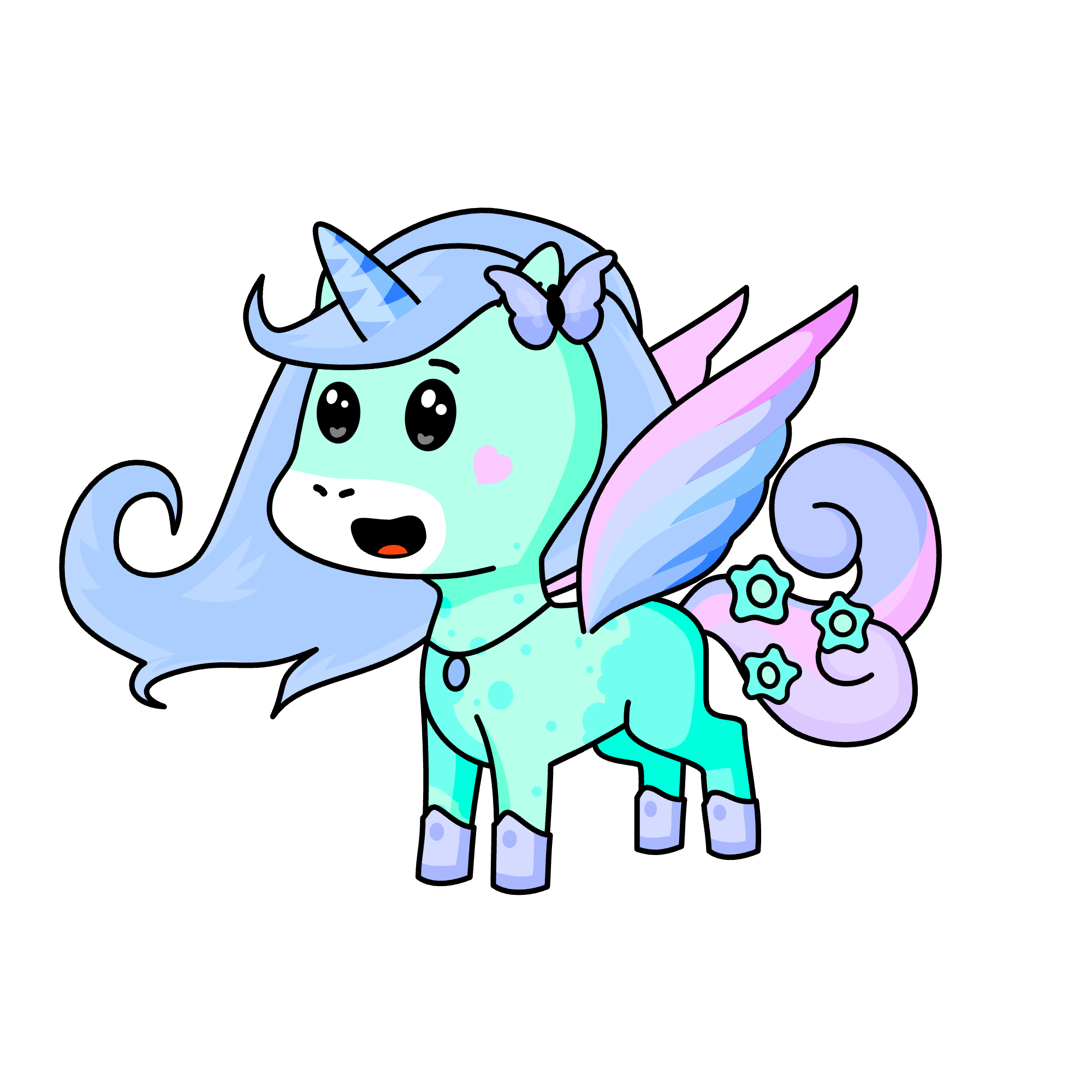 Pastel goo, the unicorn