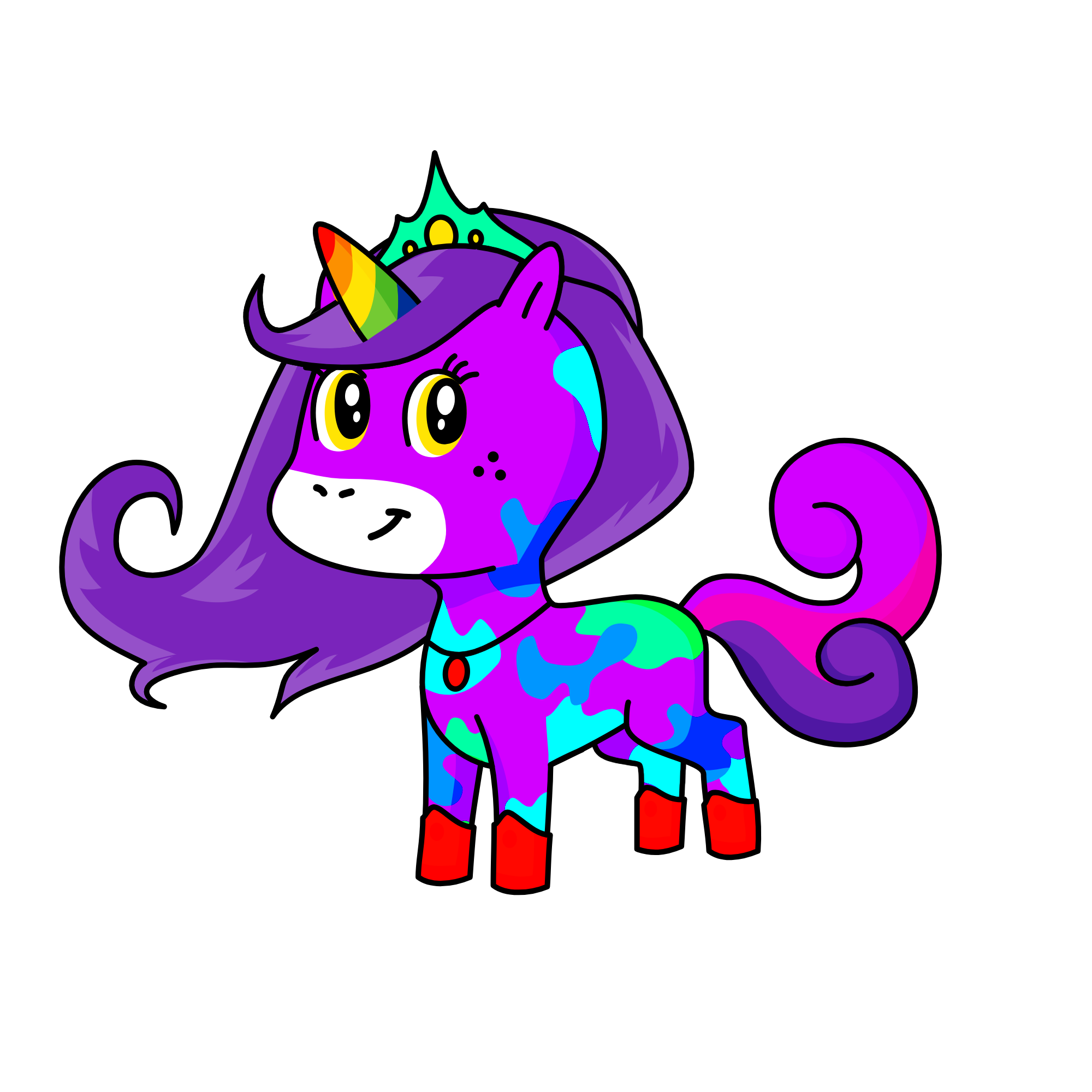 U uni 5,6,7Da Dia, the unicorn