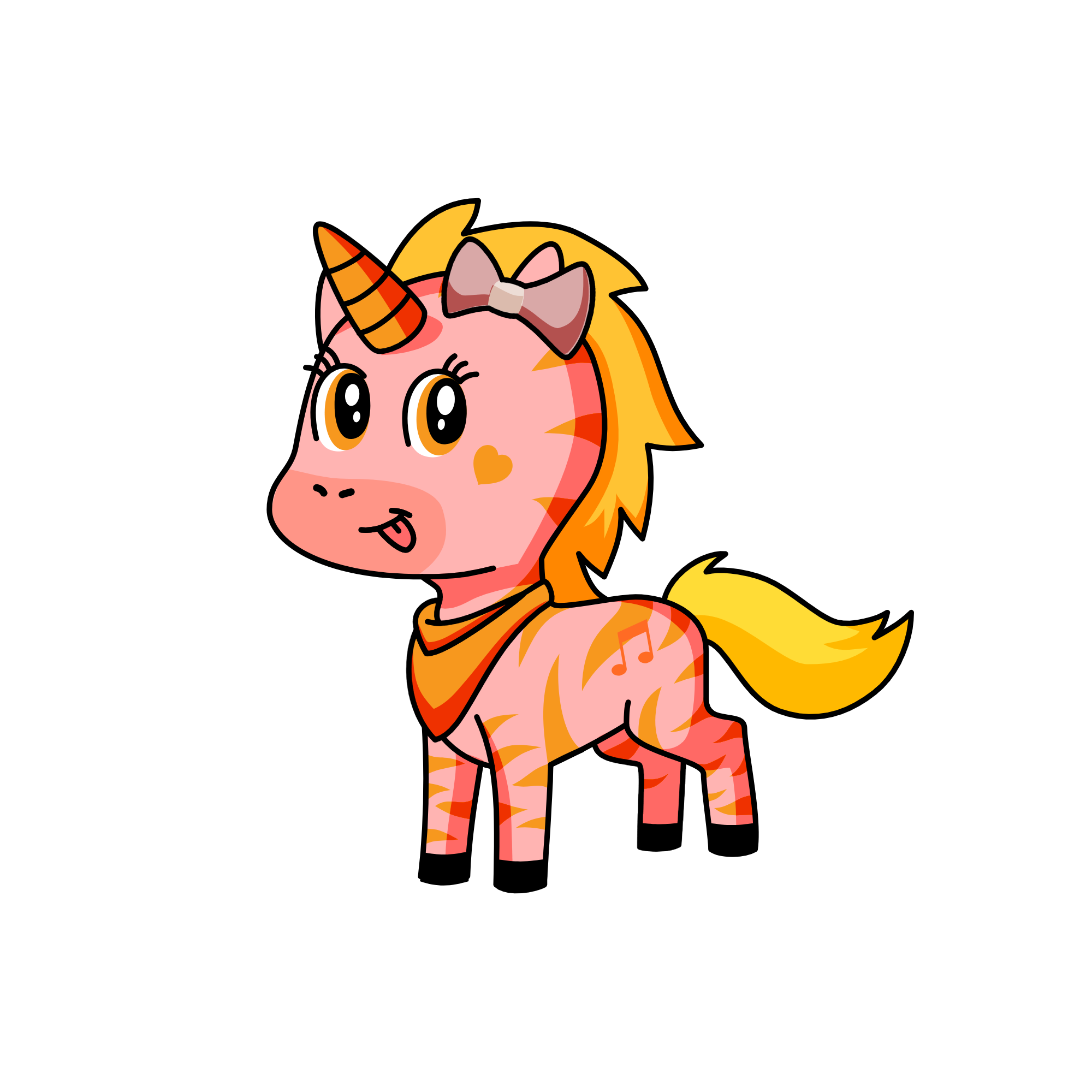 Blonkon klups, the unicorn