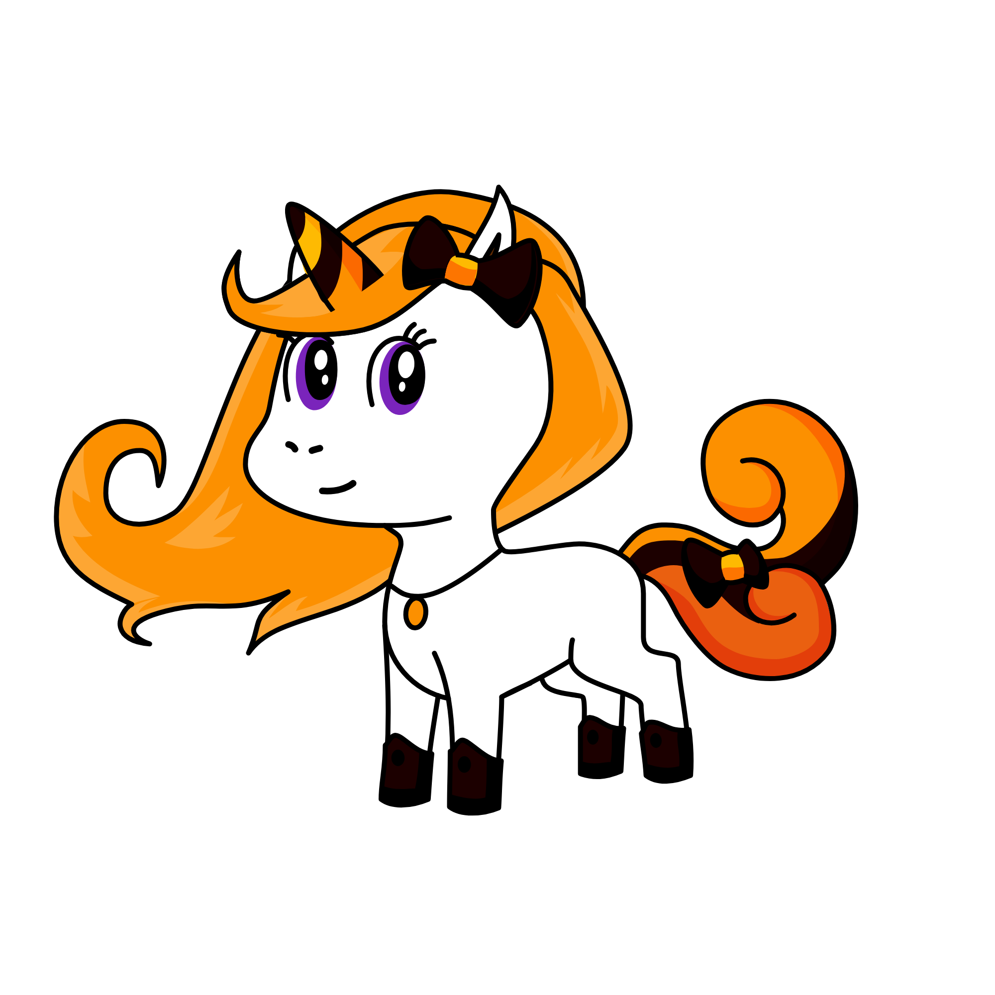 Spooky, the unicorn