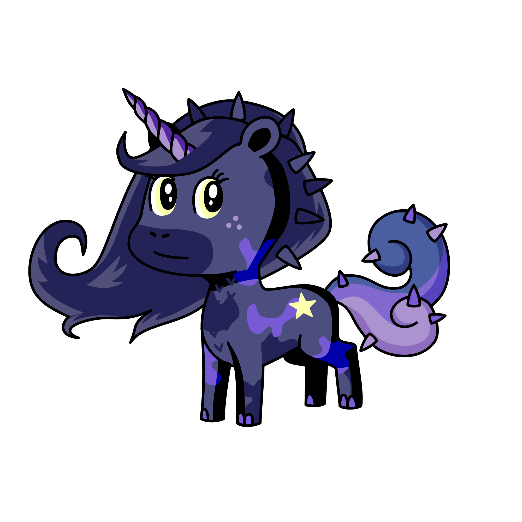 Spacey, the unicorn