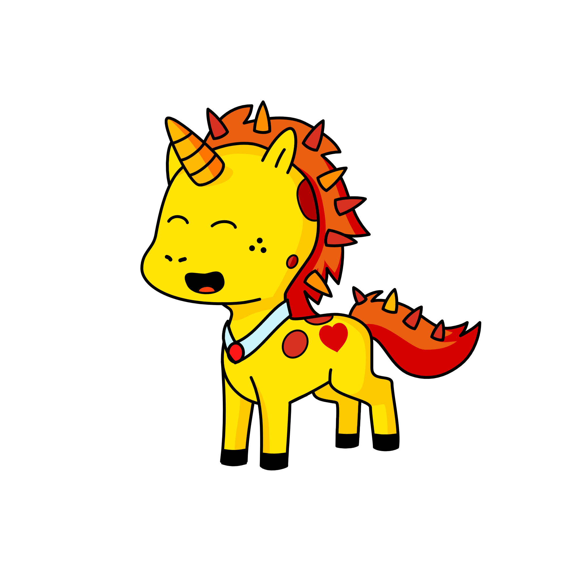 sunset, the unicorn