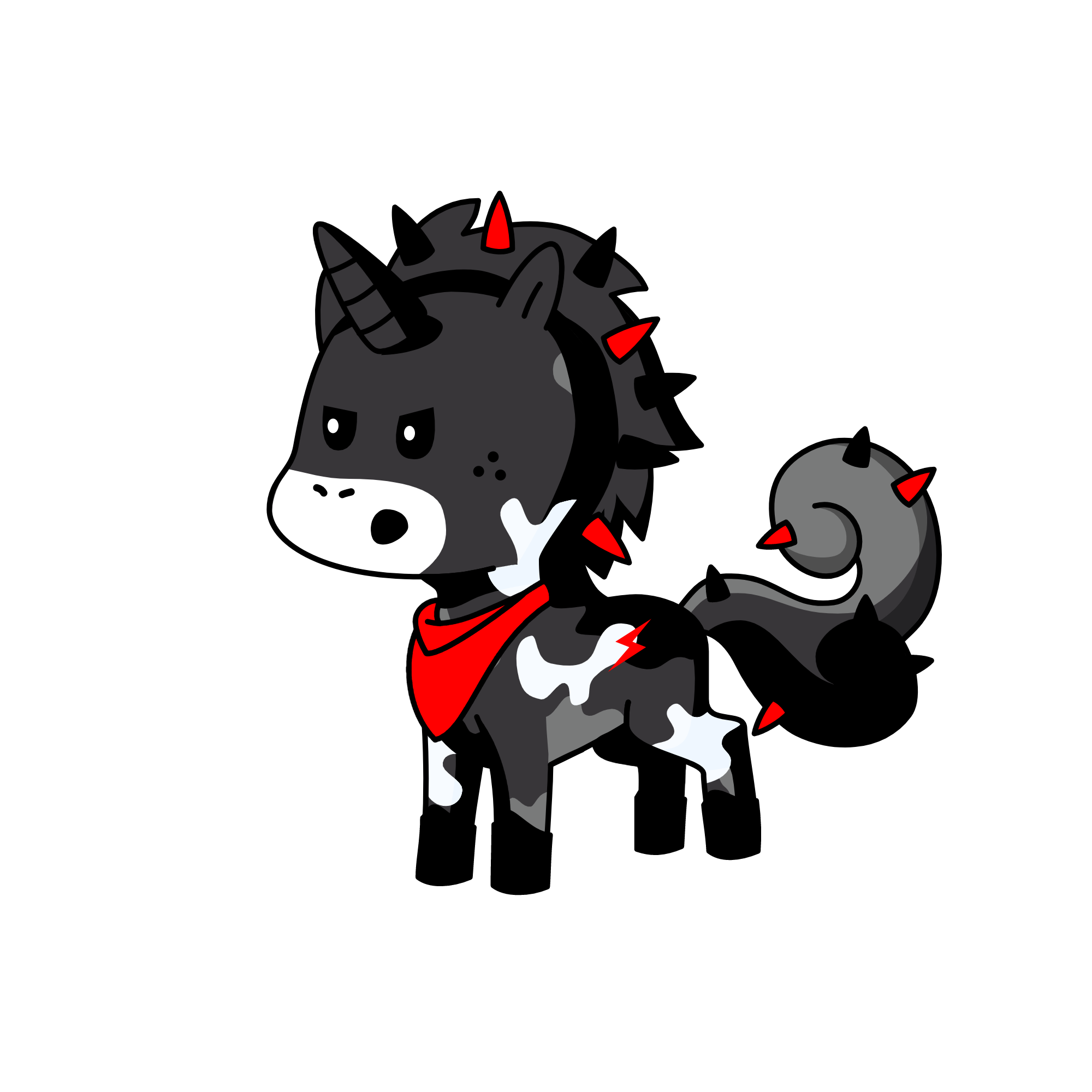 emo unicorn, the unicorn