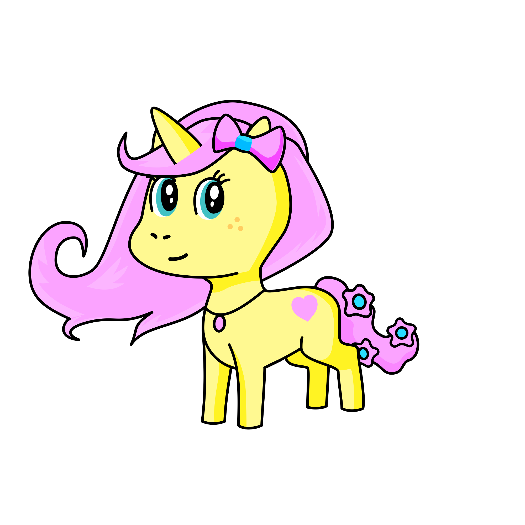 Fluttershy, the unicorn