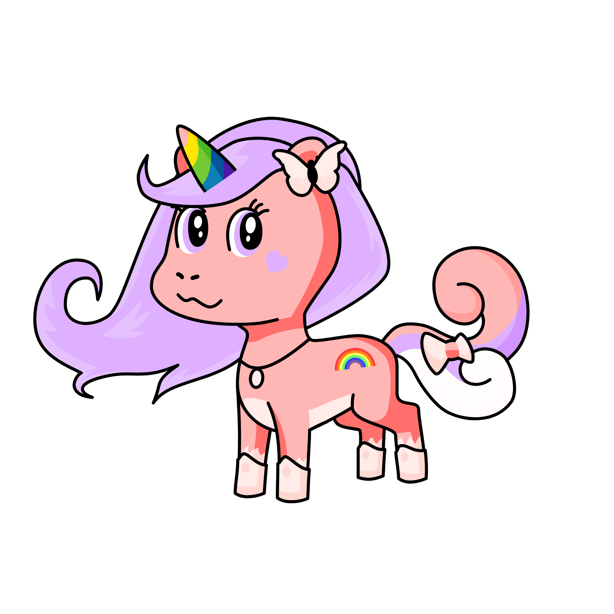 Pinky, the unicorn