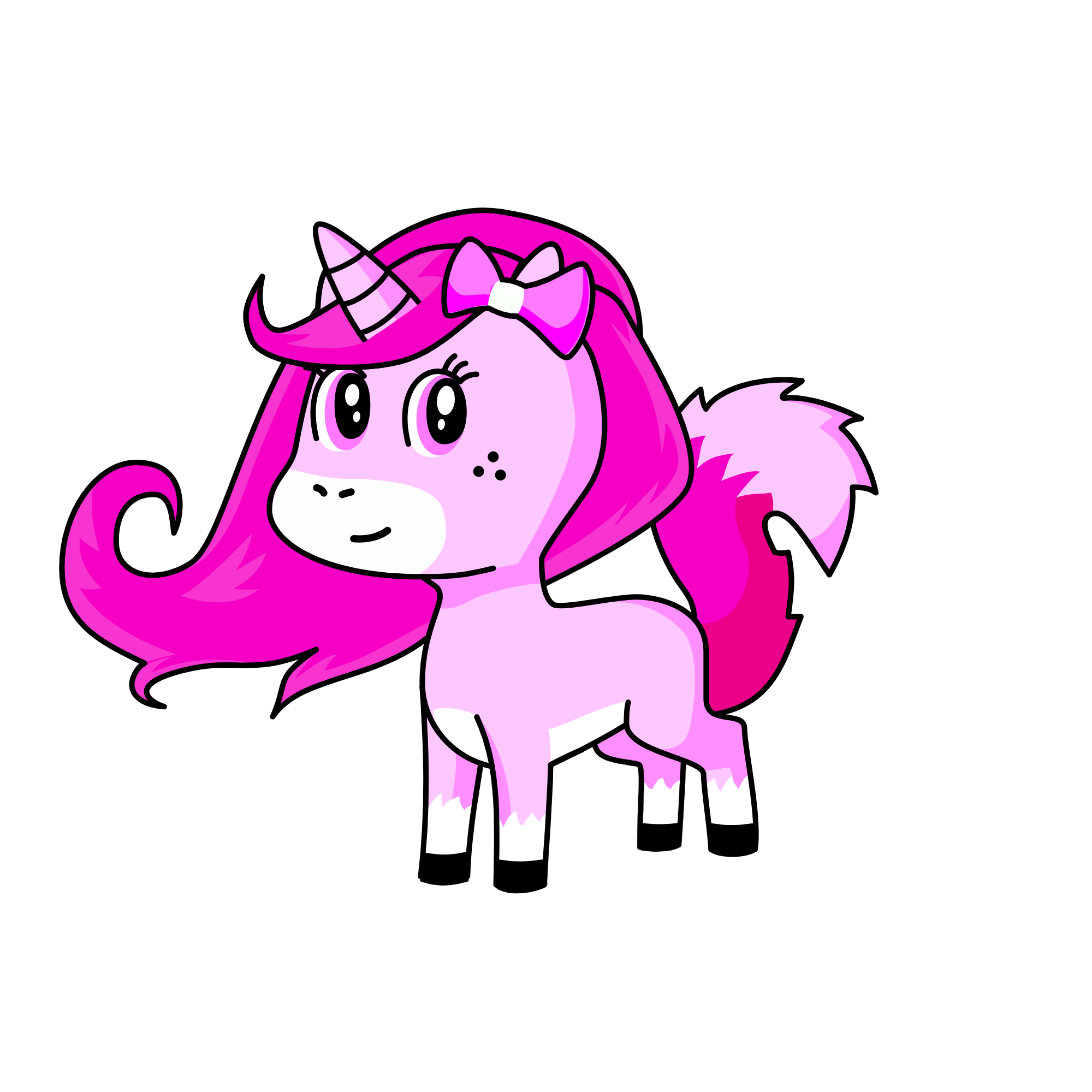 pink, the unicorn