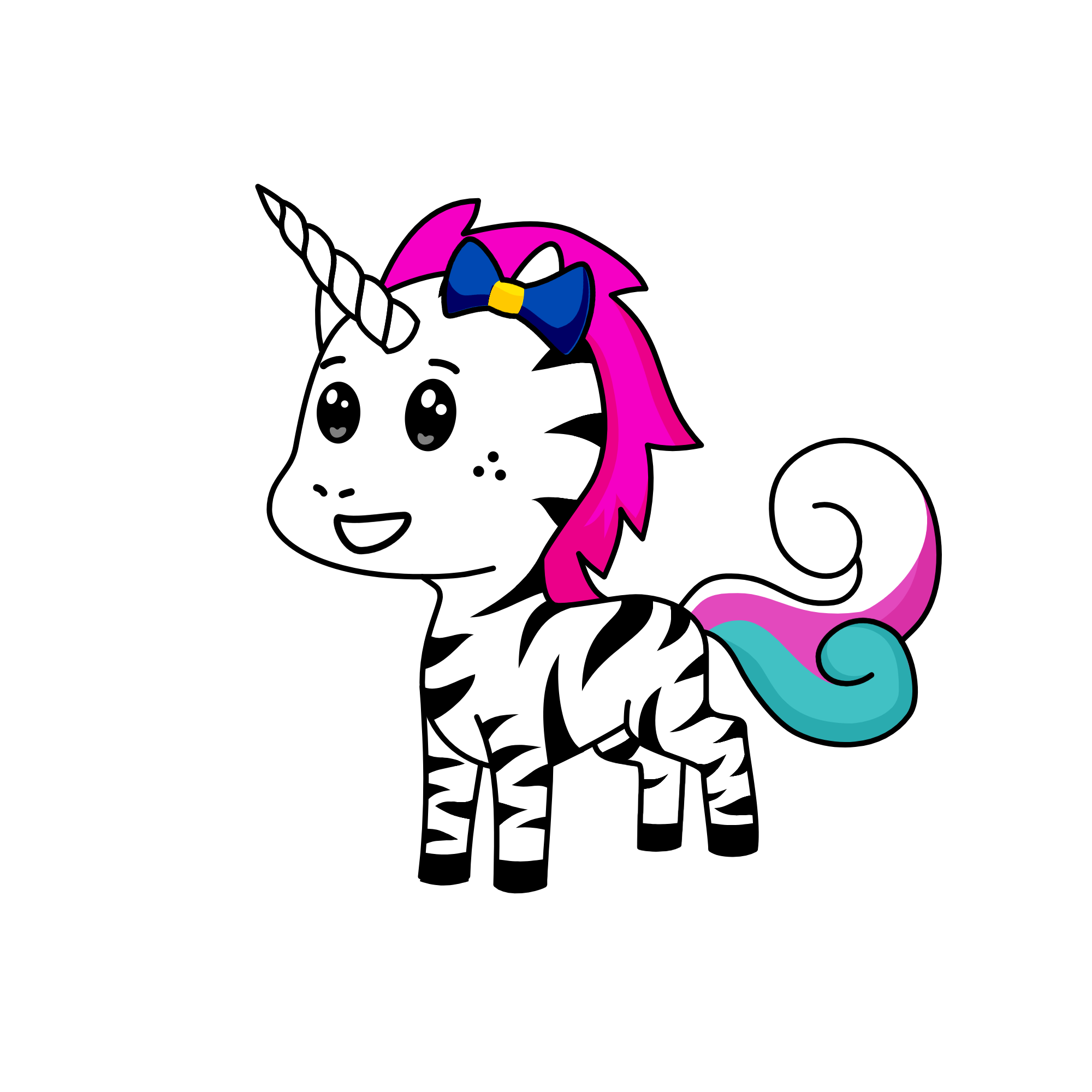 Whitney BlueBow, the unicorn