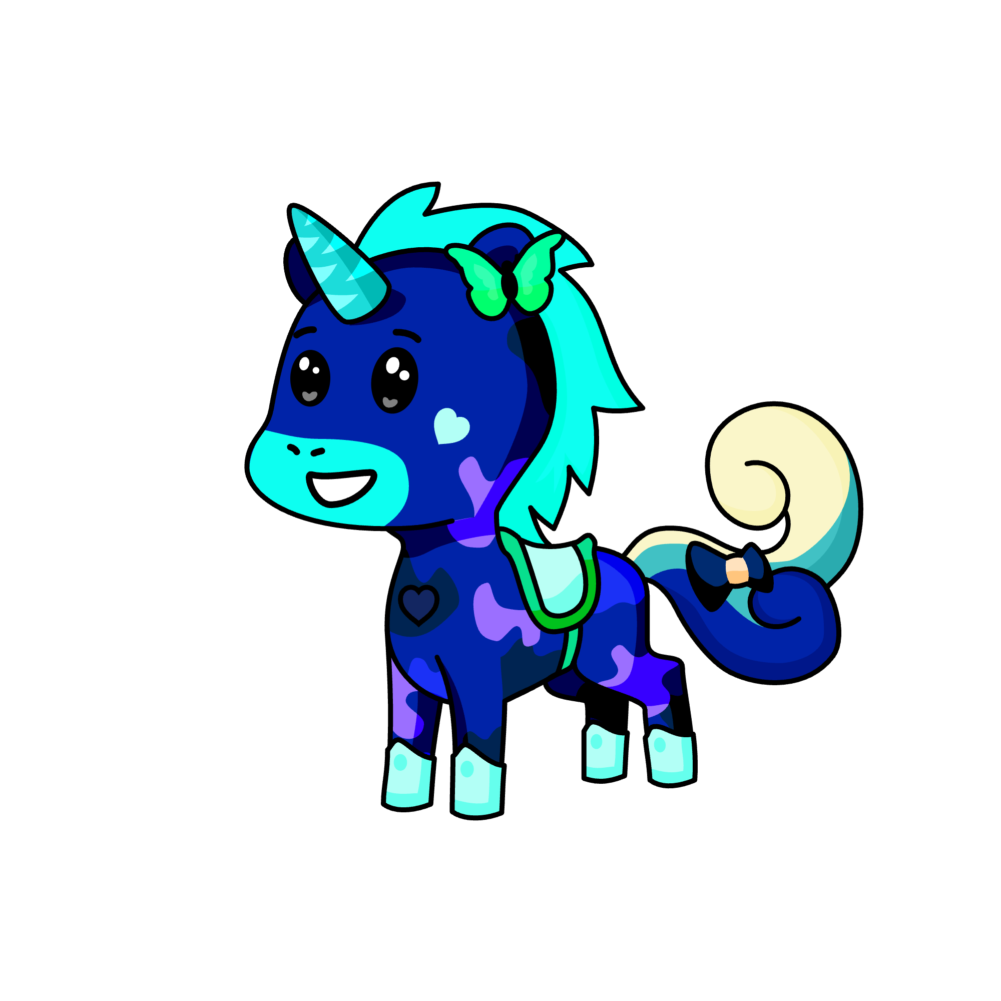 Bluey, the unicorn