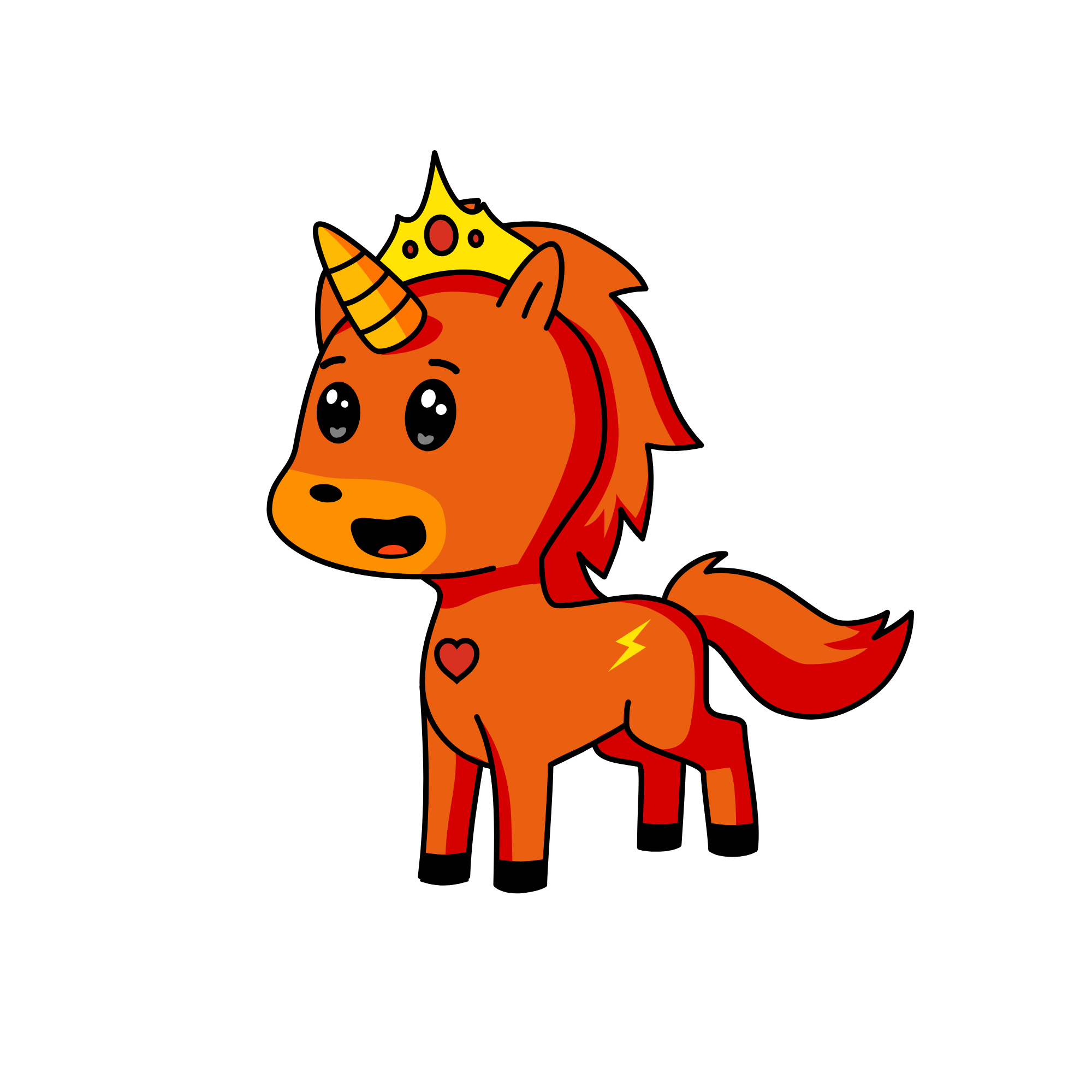 Flame, the unicorn