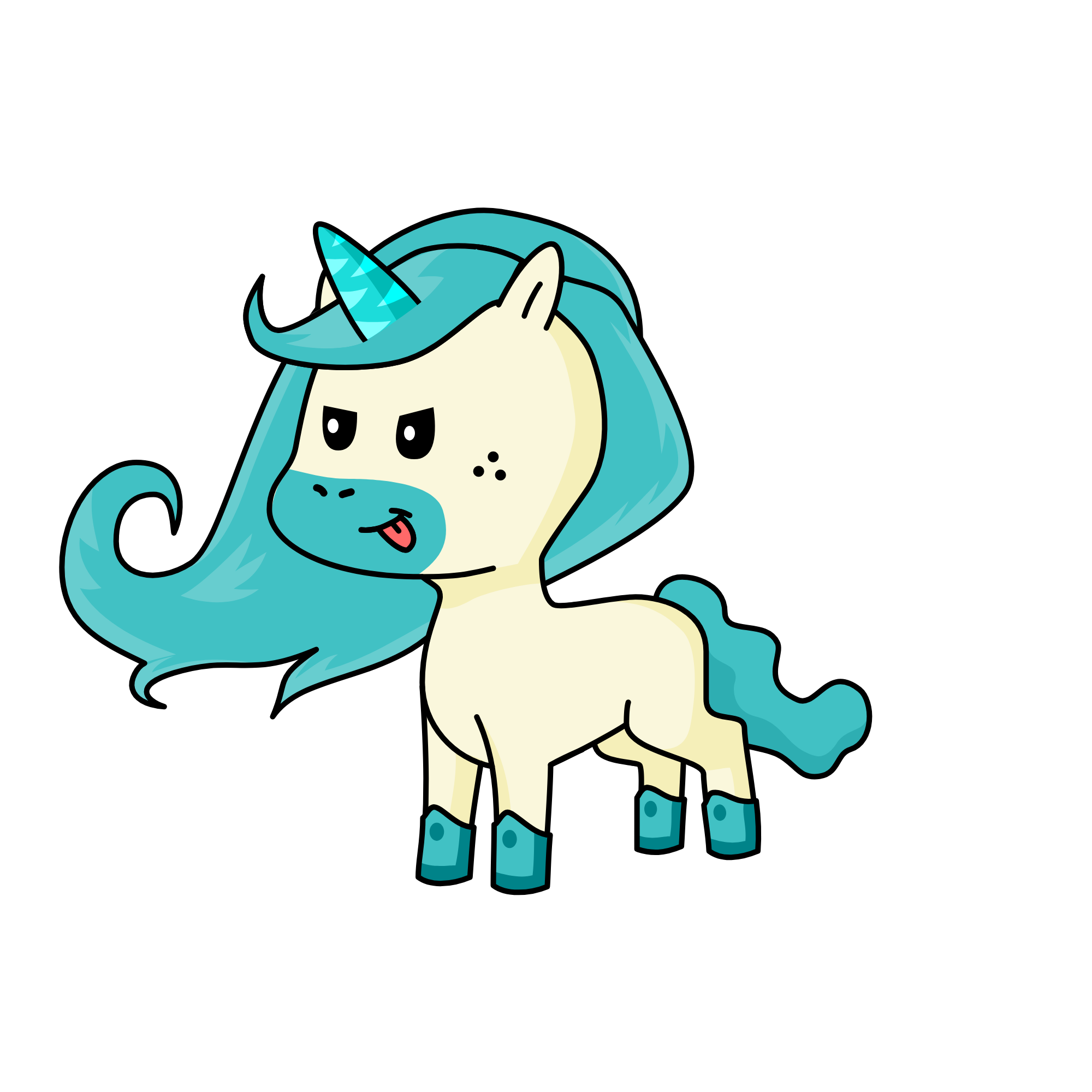 baby sasha, the unicorn
