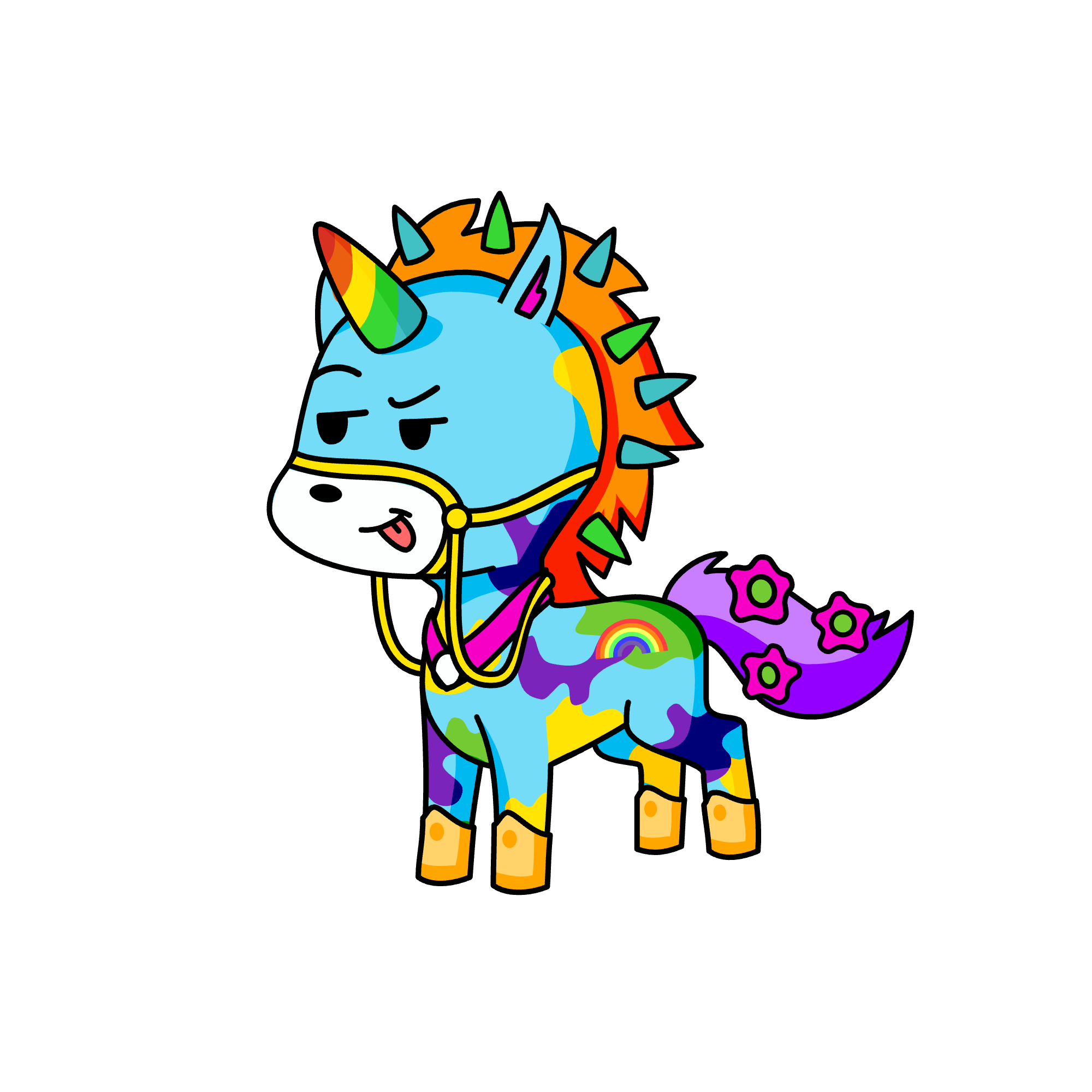 rainbow dash 🌈🦄, the unicorn