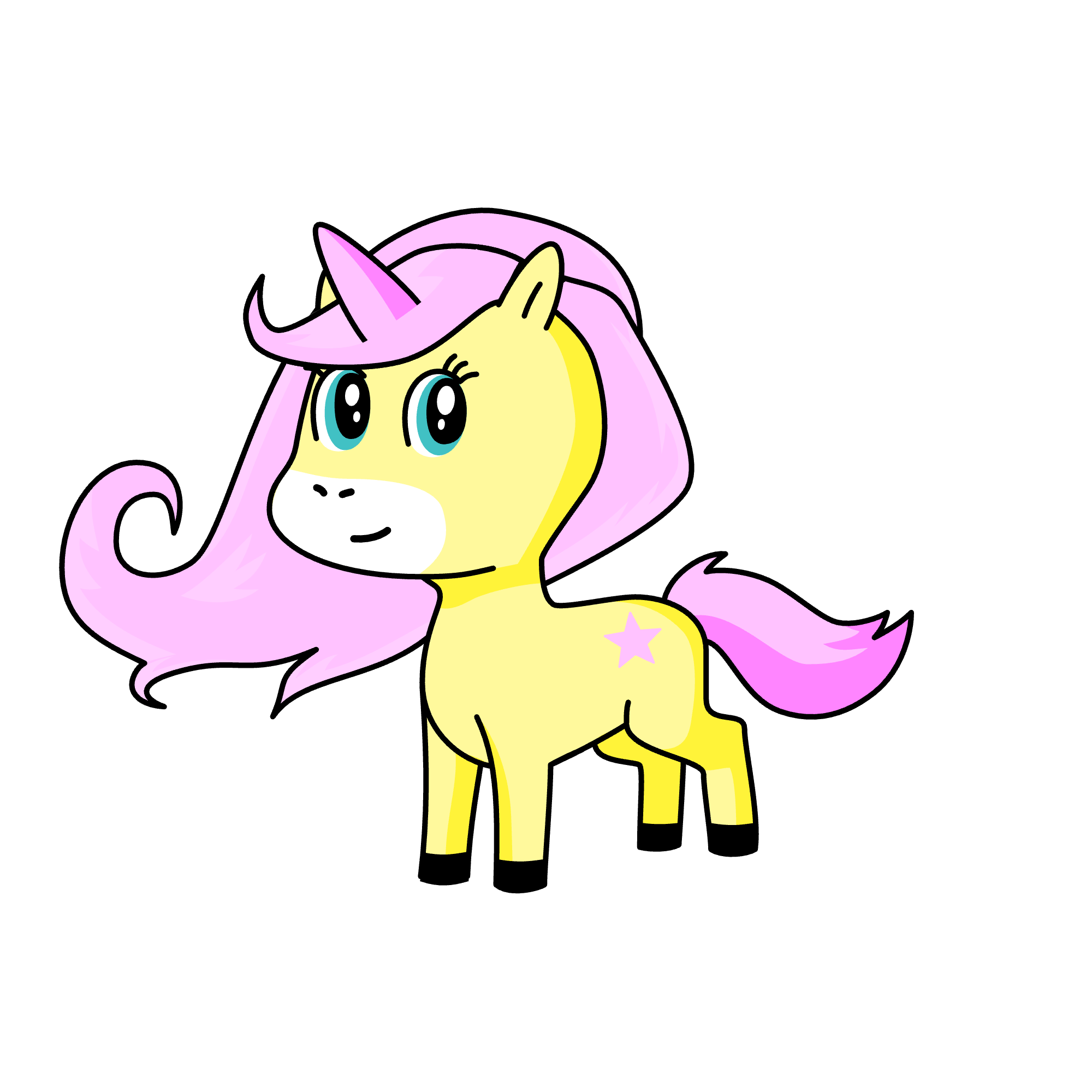 Fluttershy, the unicorn