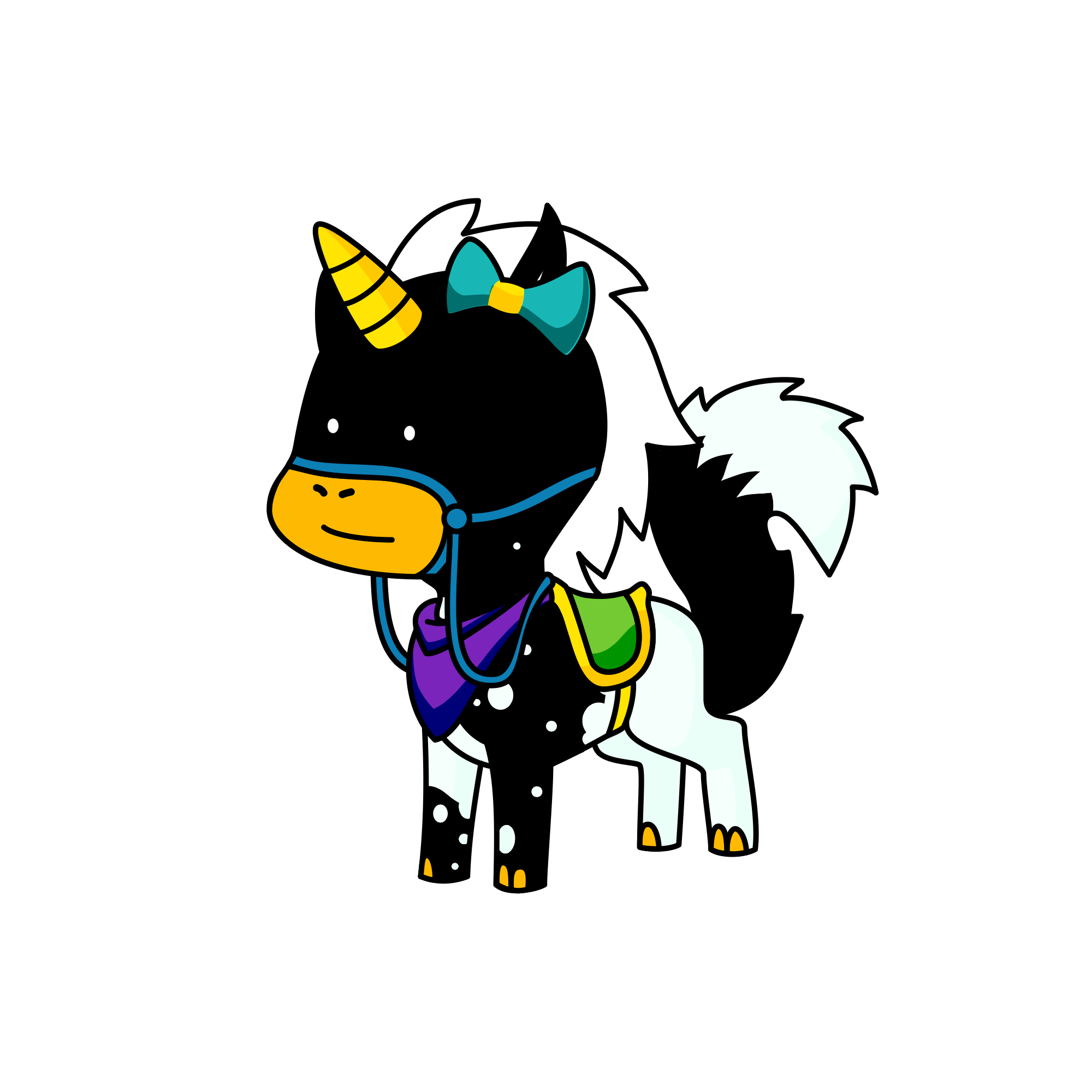 Ed the hiyna , the unicorn