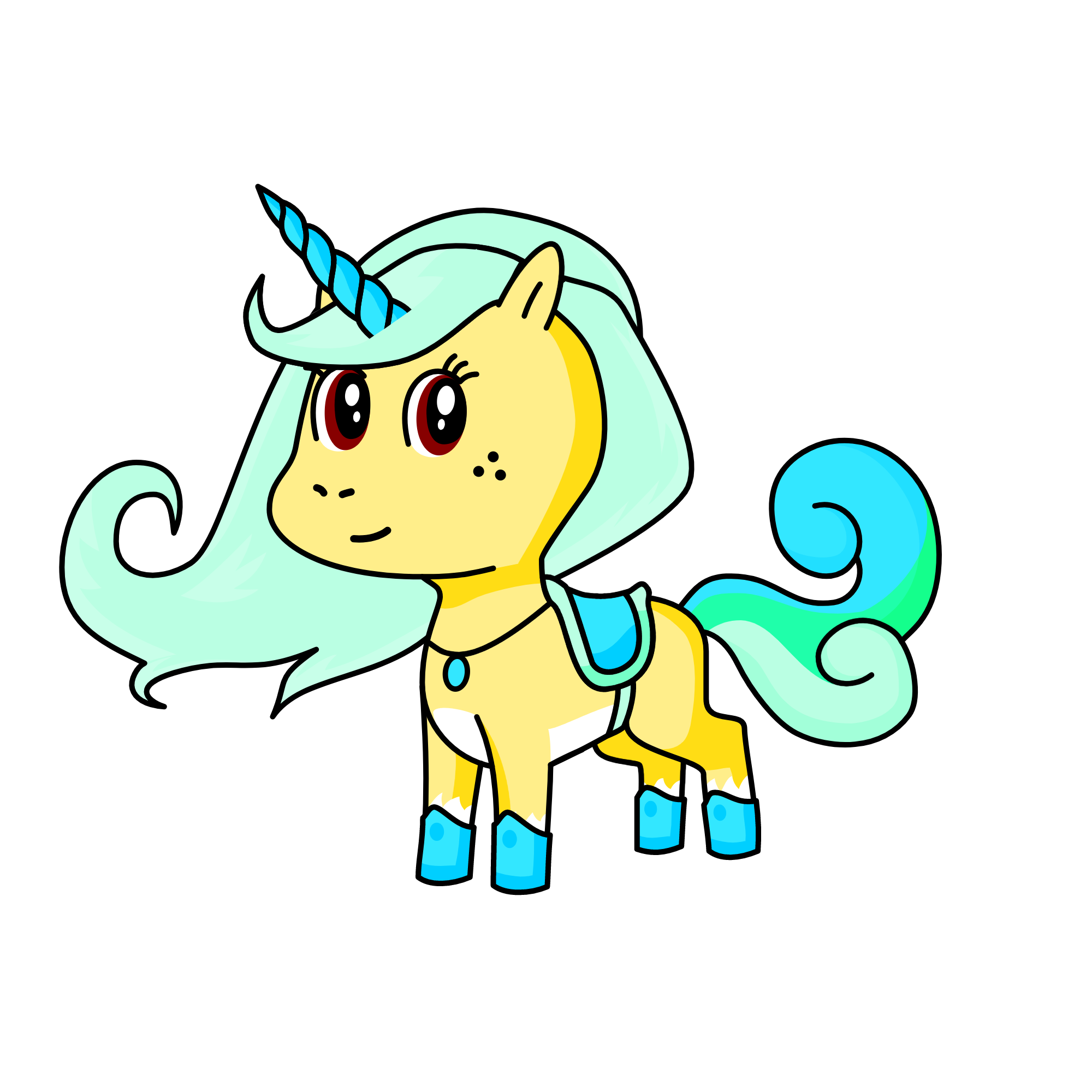alevena, the unicorn