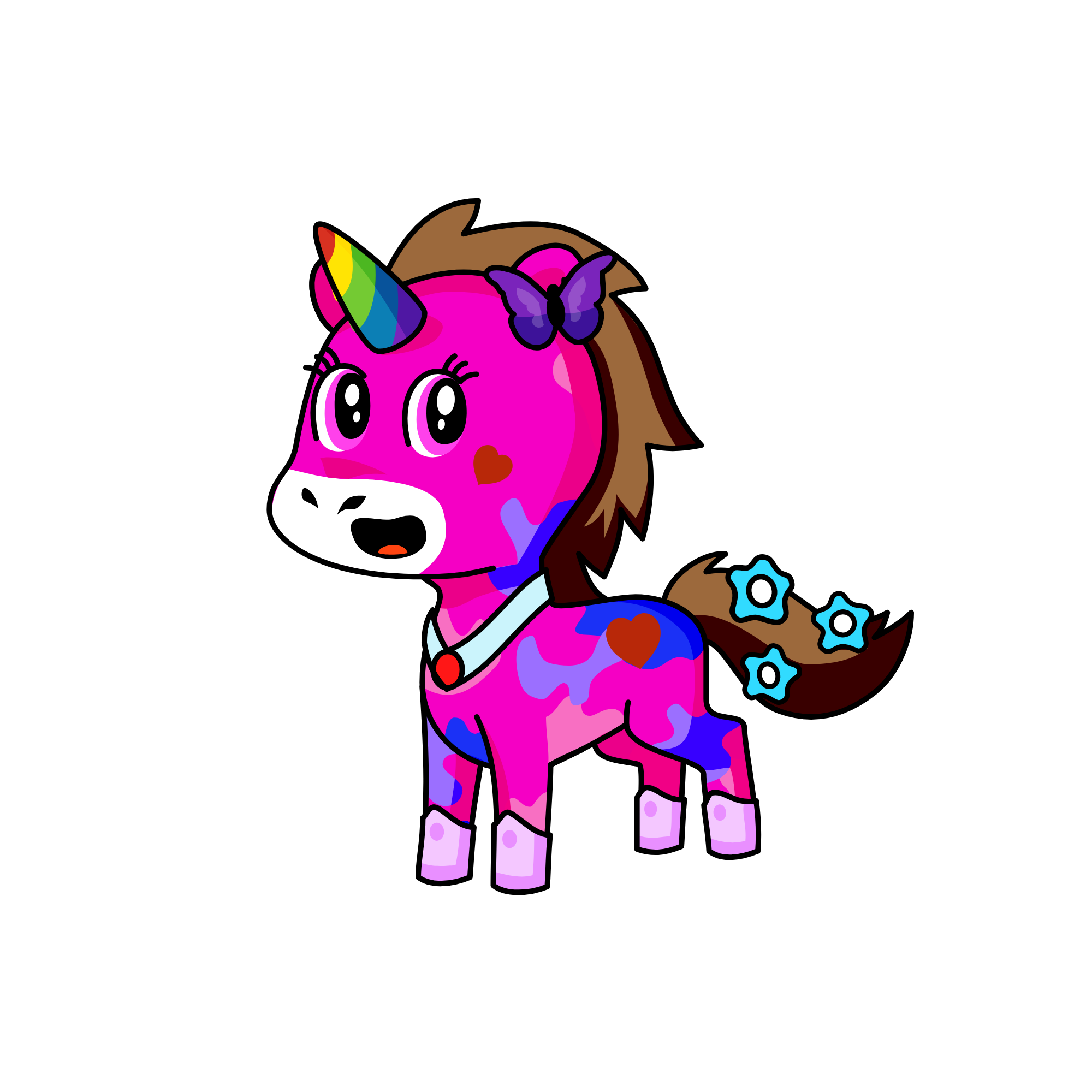 Pinky, the unicorn