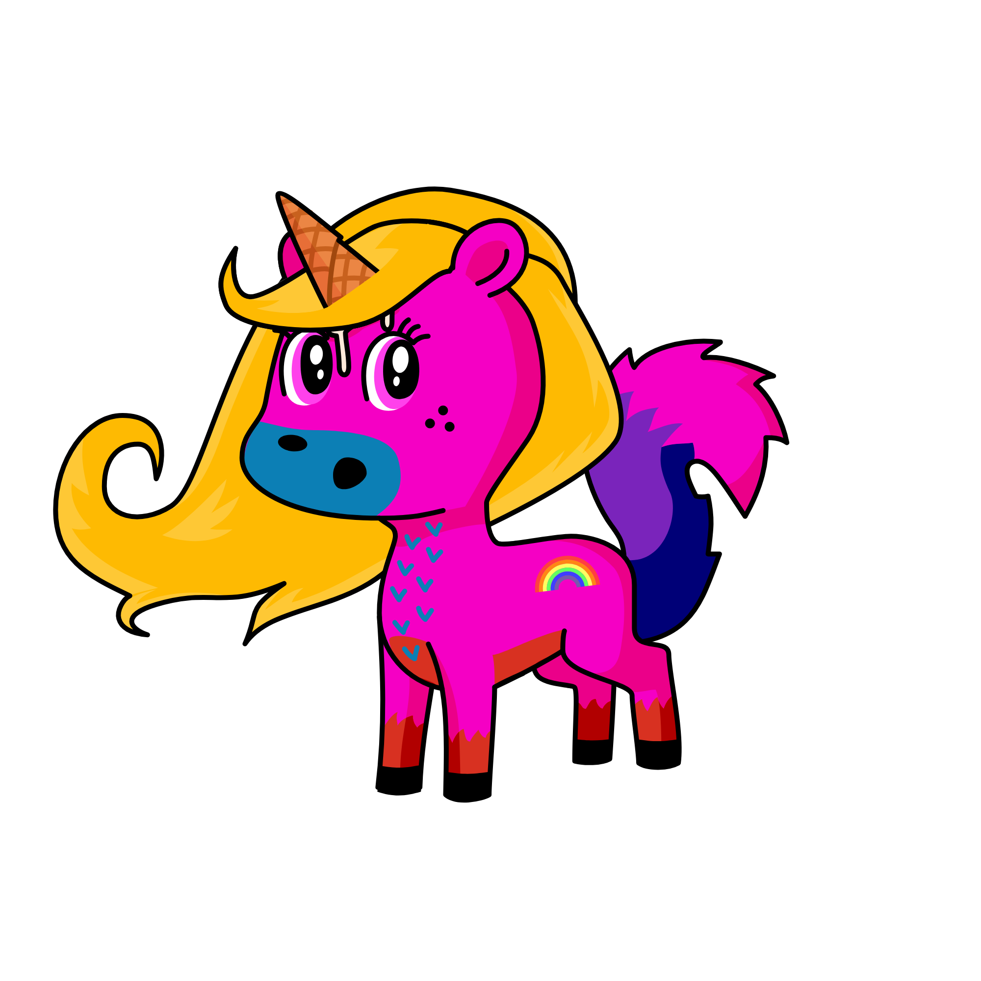 rose, the unicorn
