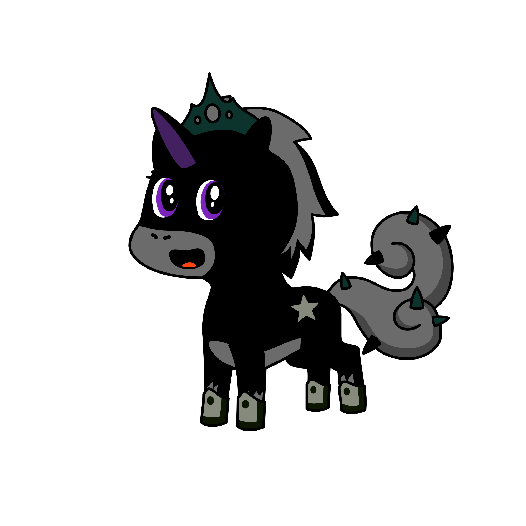 Midnight, the unicorn