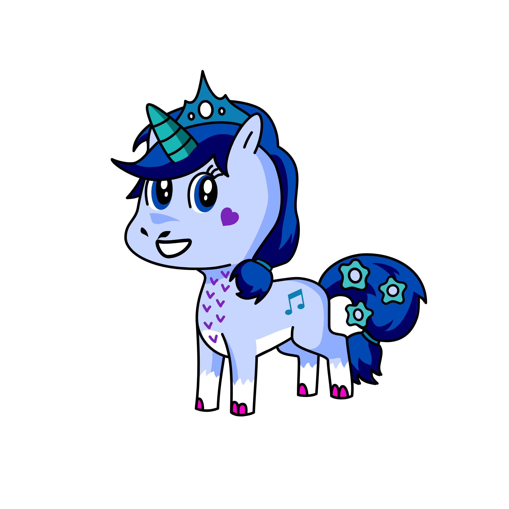 Winter, the unicorn