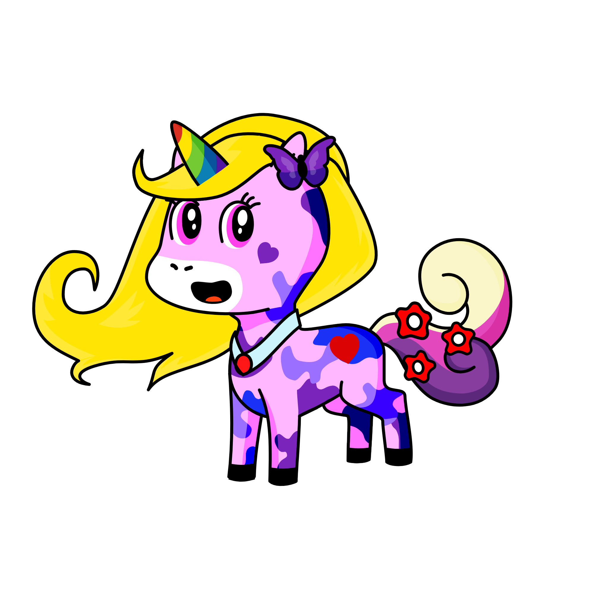 rainbow unicorn, the unicorn