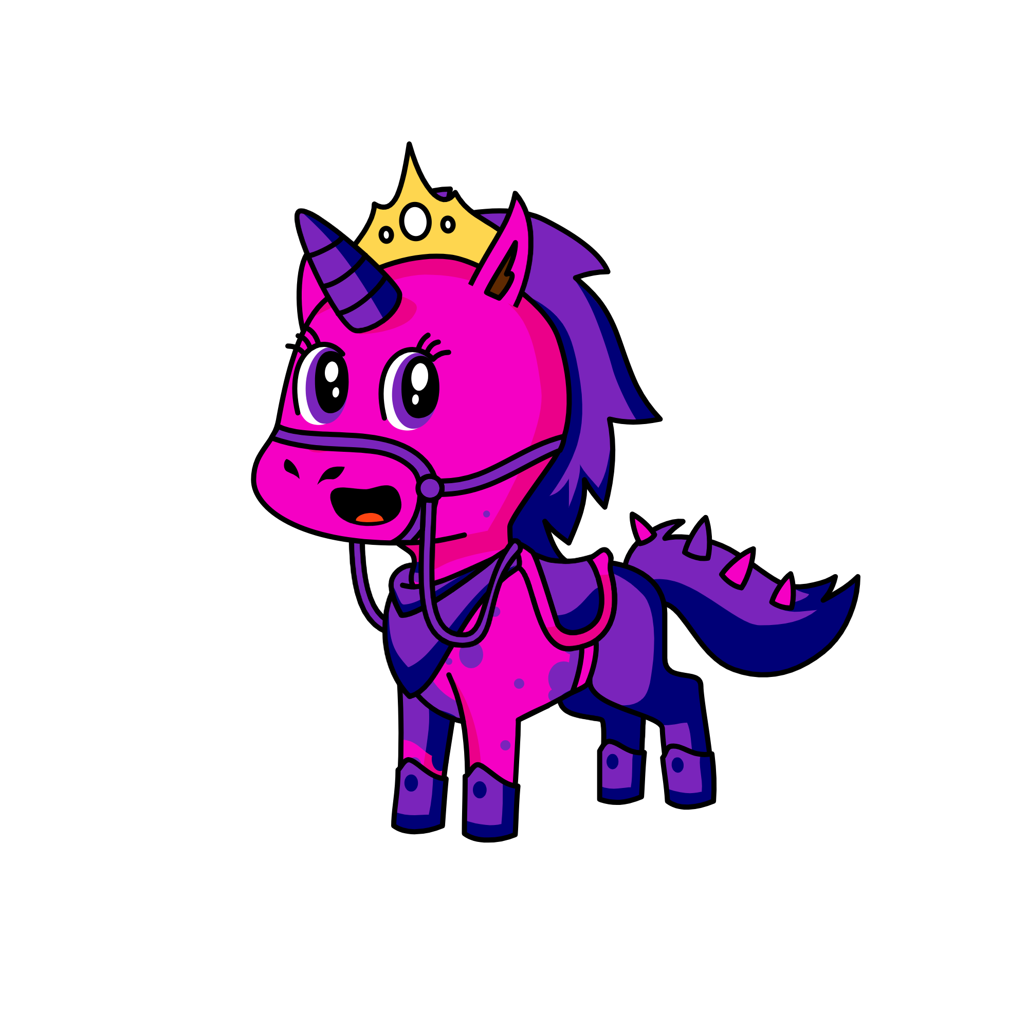 purple, the unicorn