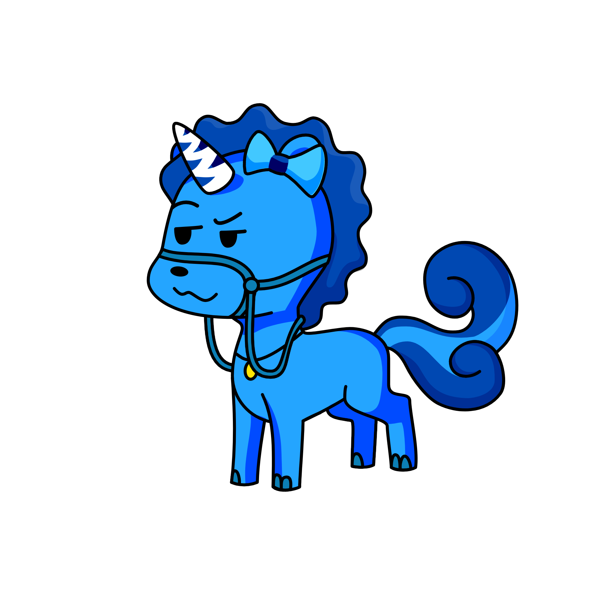 blue waffle, the unicorn