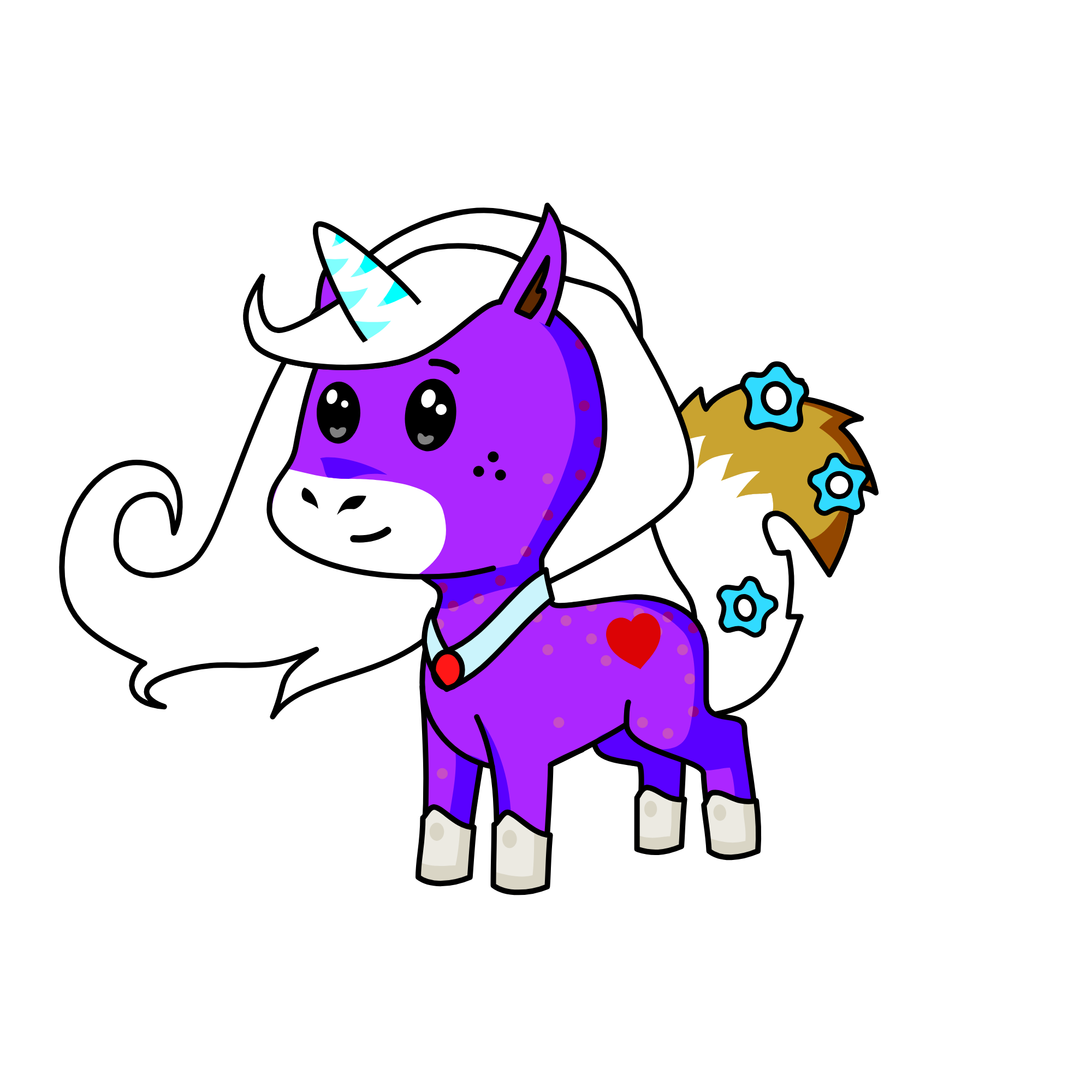 Strawberry, the unicorn