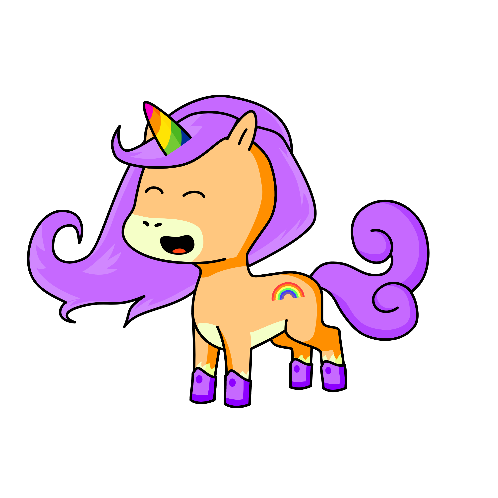 rainbowesque, the unicorn