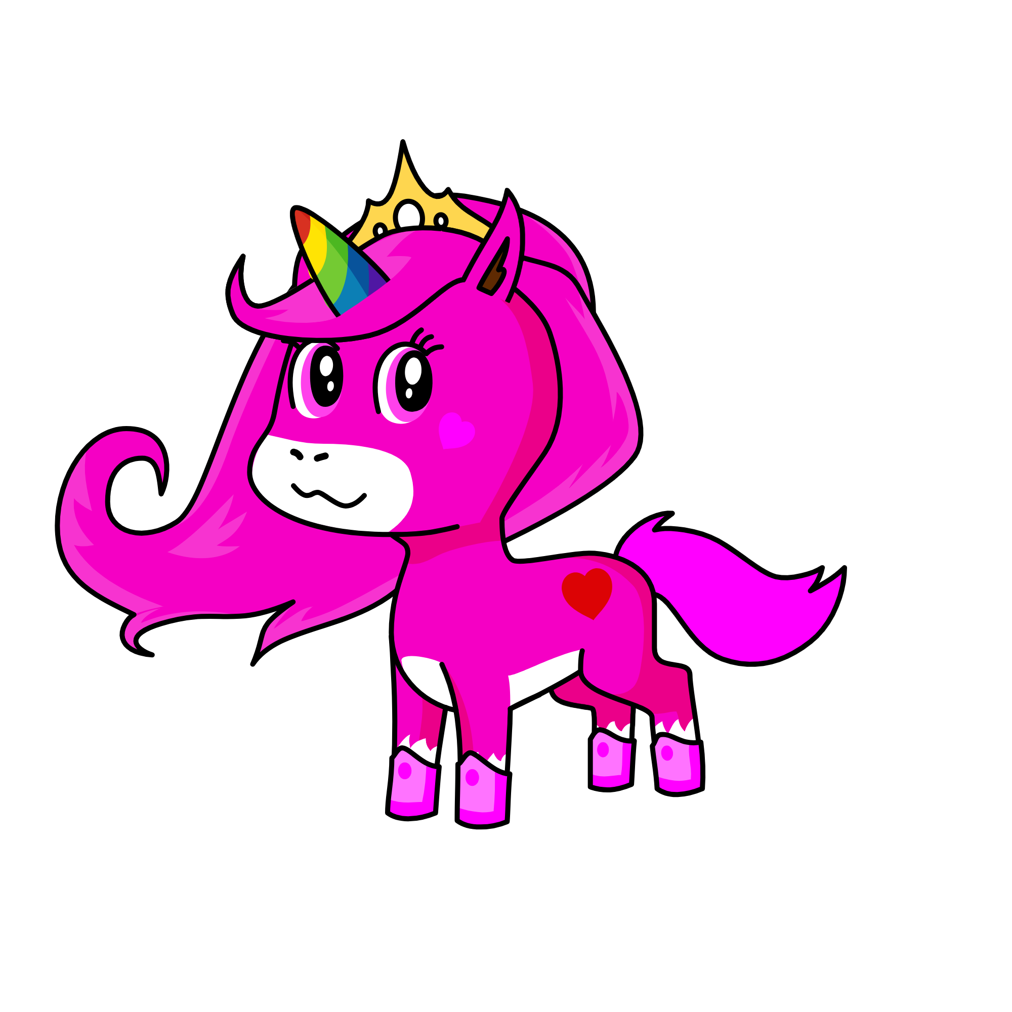 Pinki, the unicorn