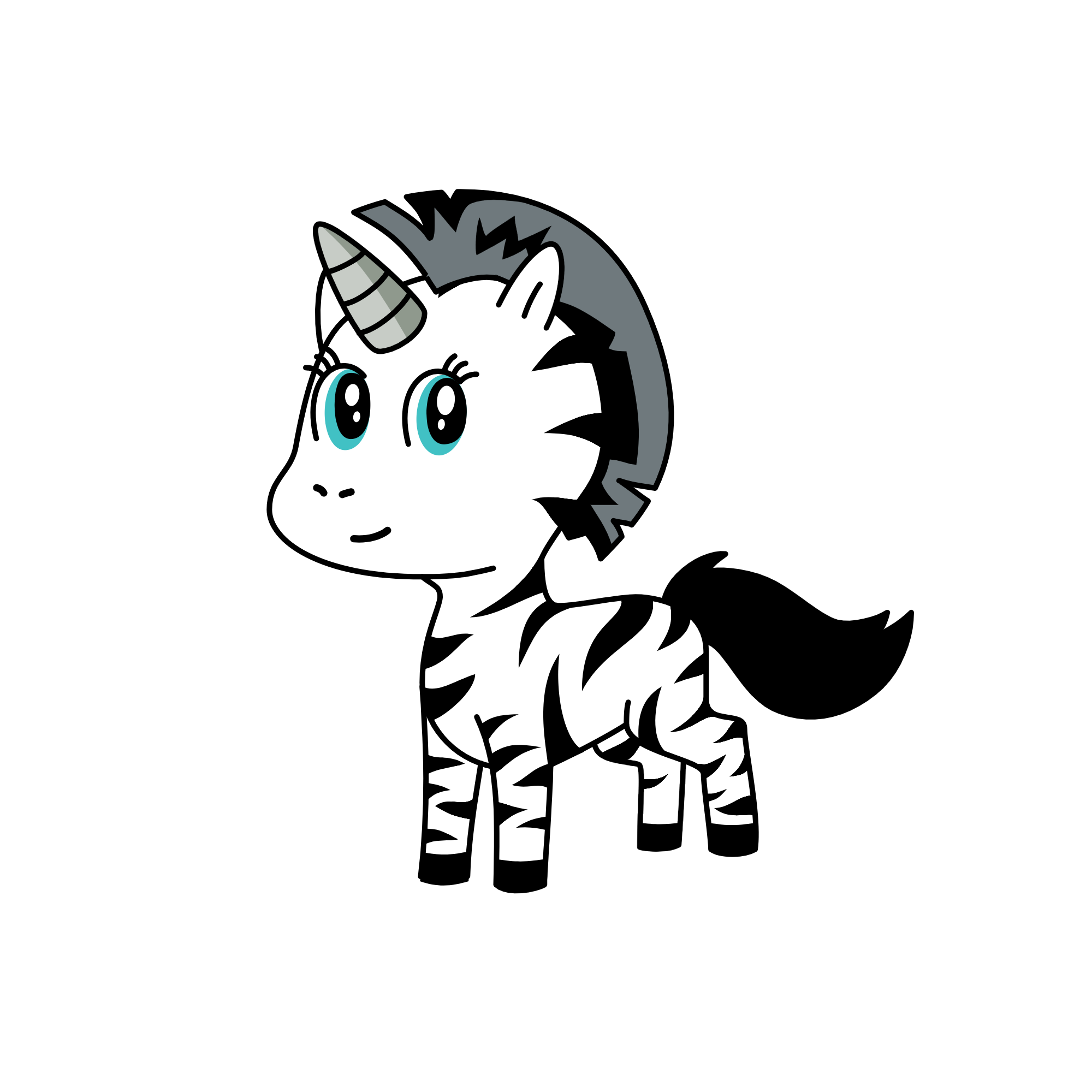 Zebra, the unicorn