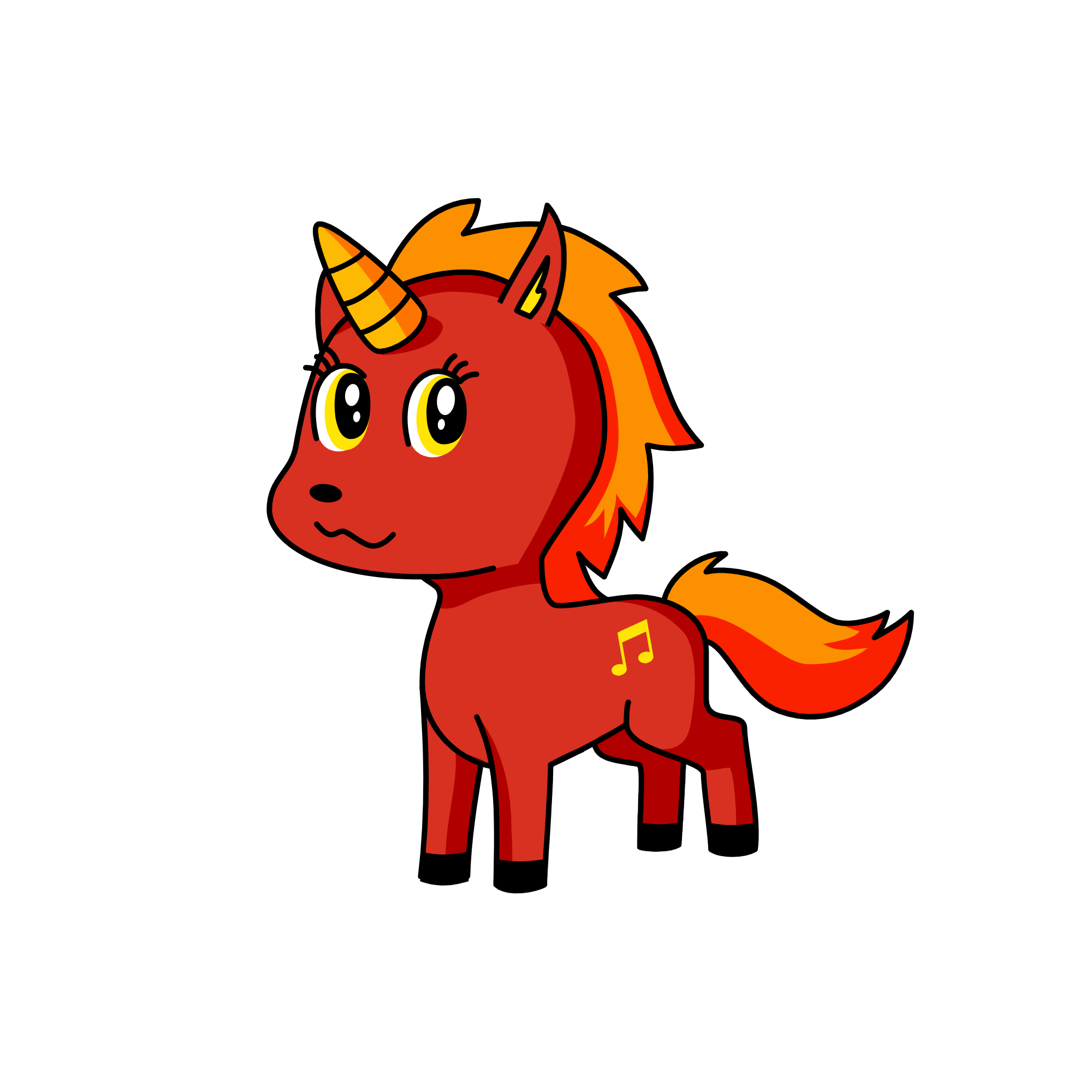 Foxy The pirate , the unicorn