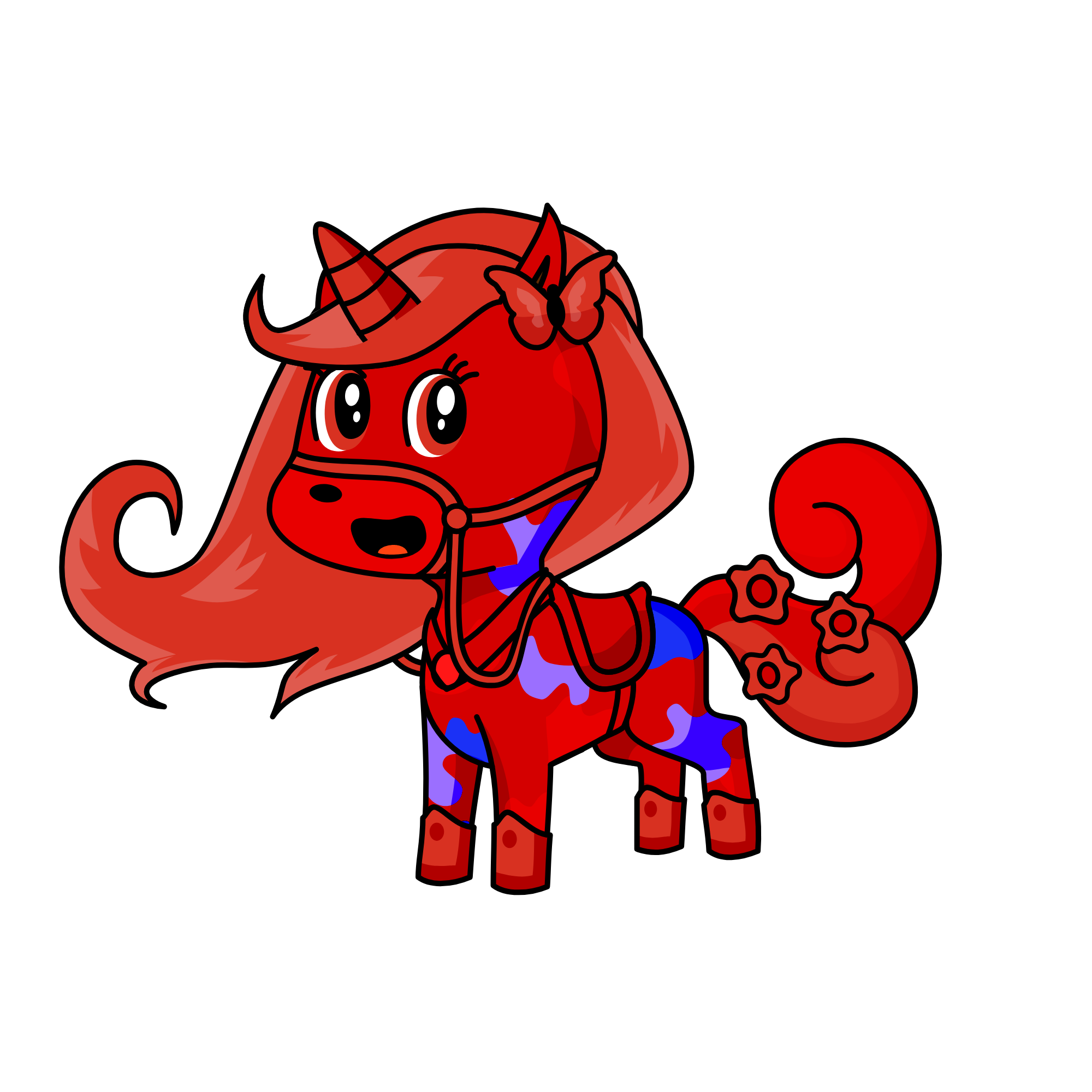 Strawberry, the unicorn