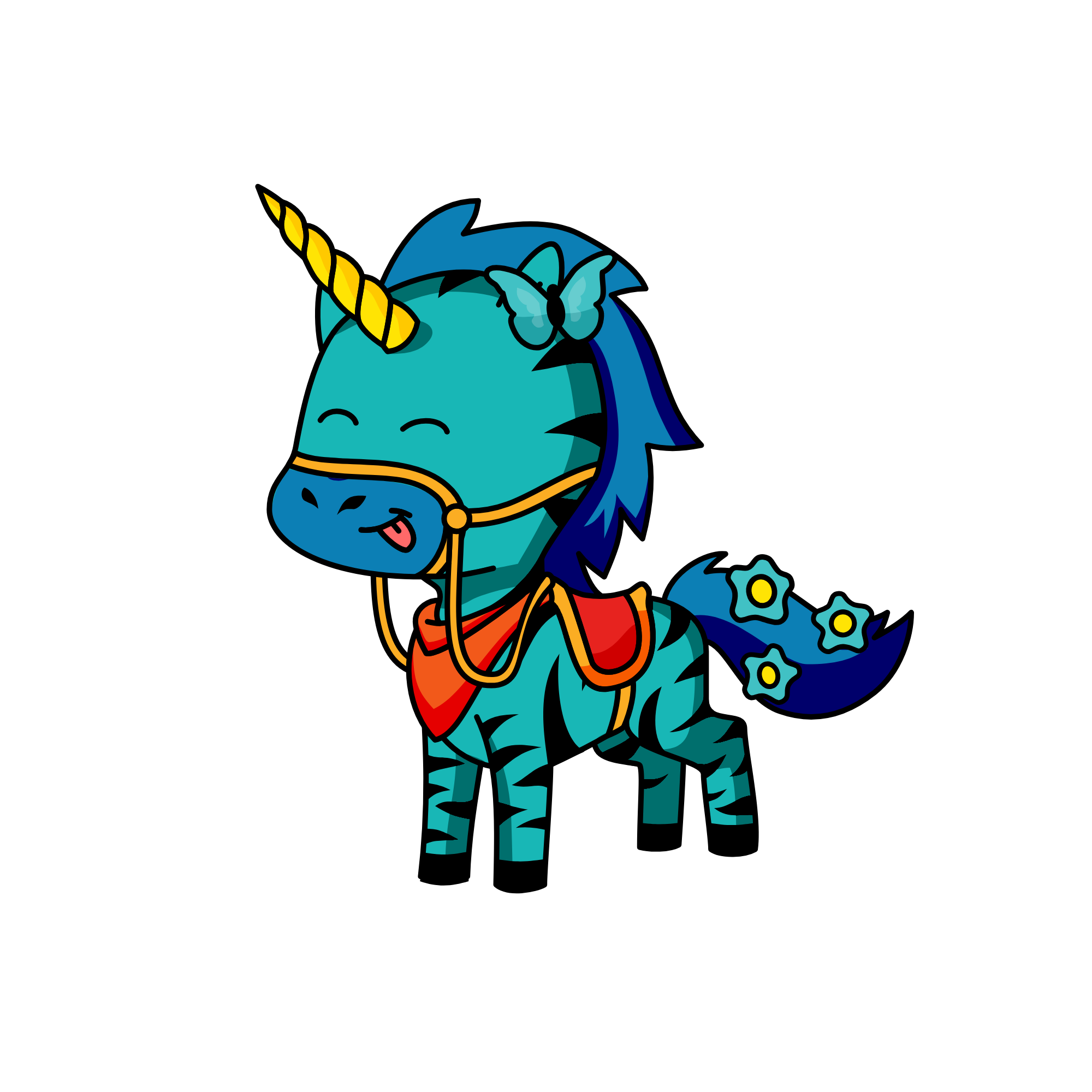 bluey, the unicorn