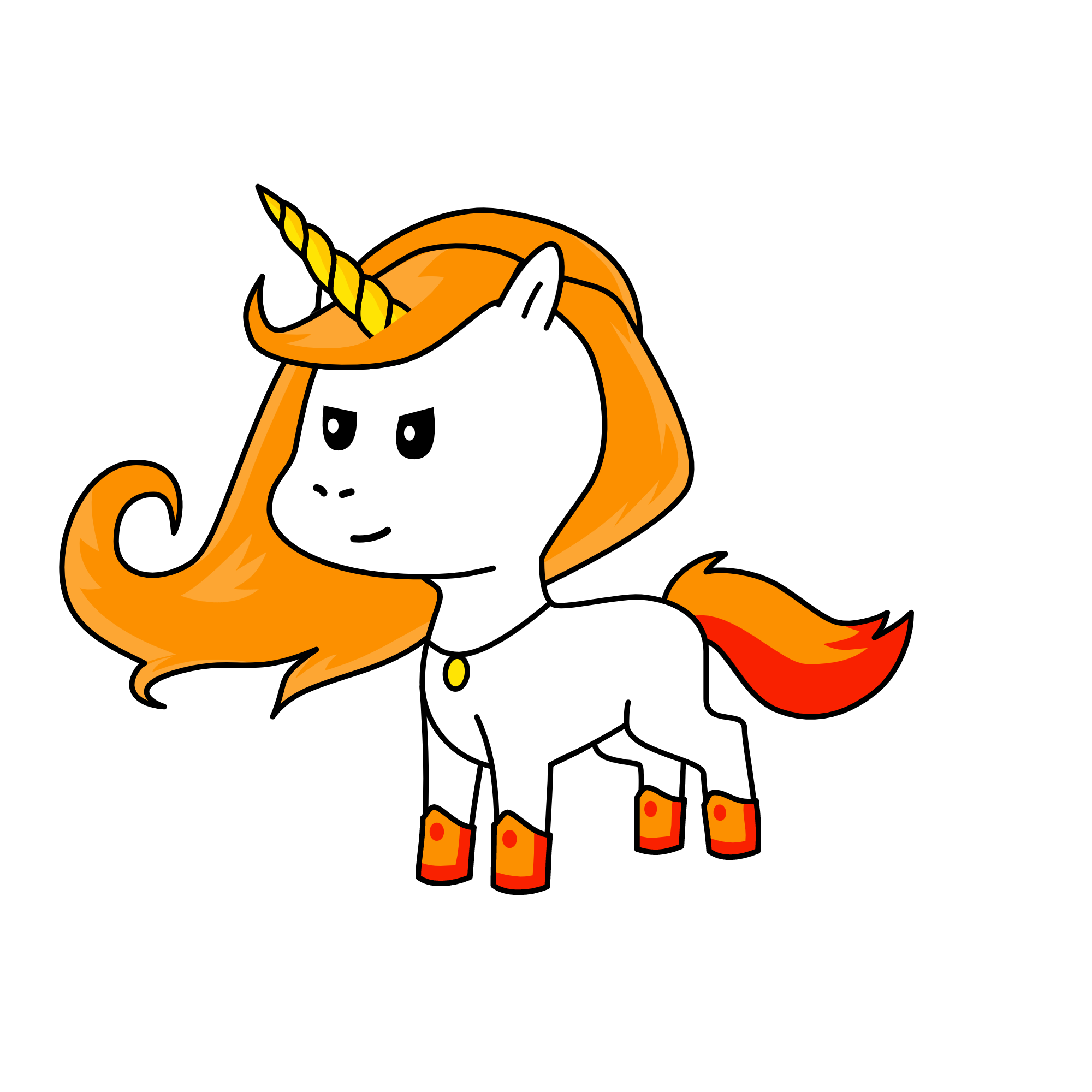 Fire, the unicorn
