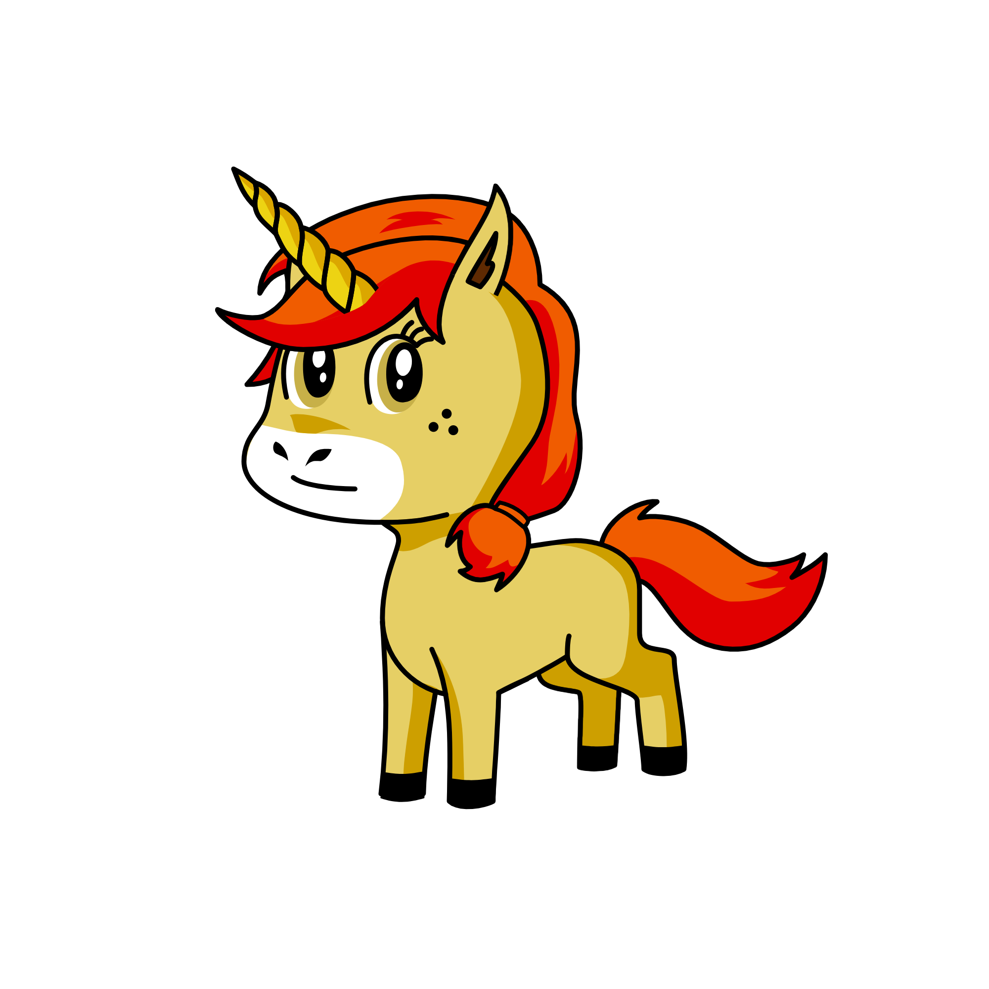 Xanthous, the unicorn