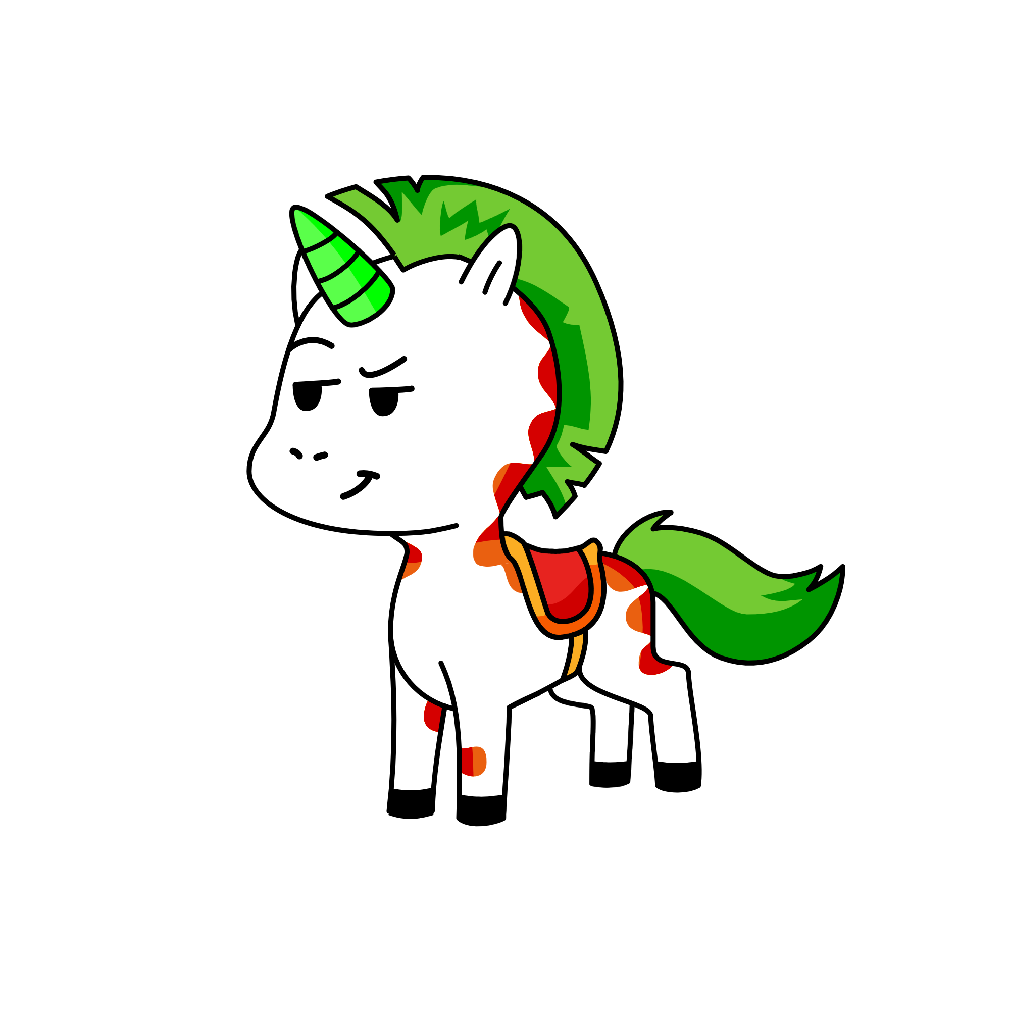 Spike, the unicorn