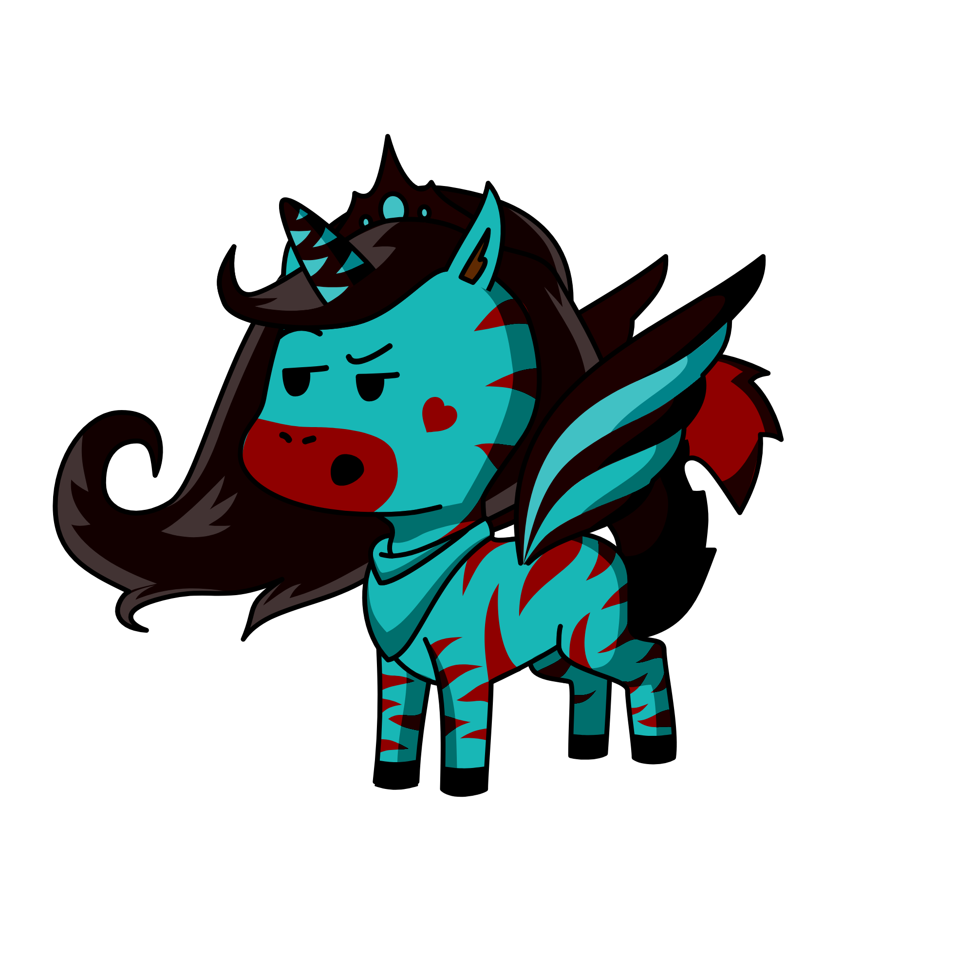 Evil queen, the unicorn