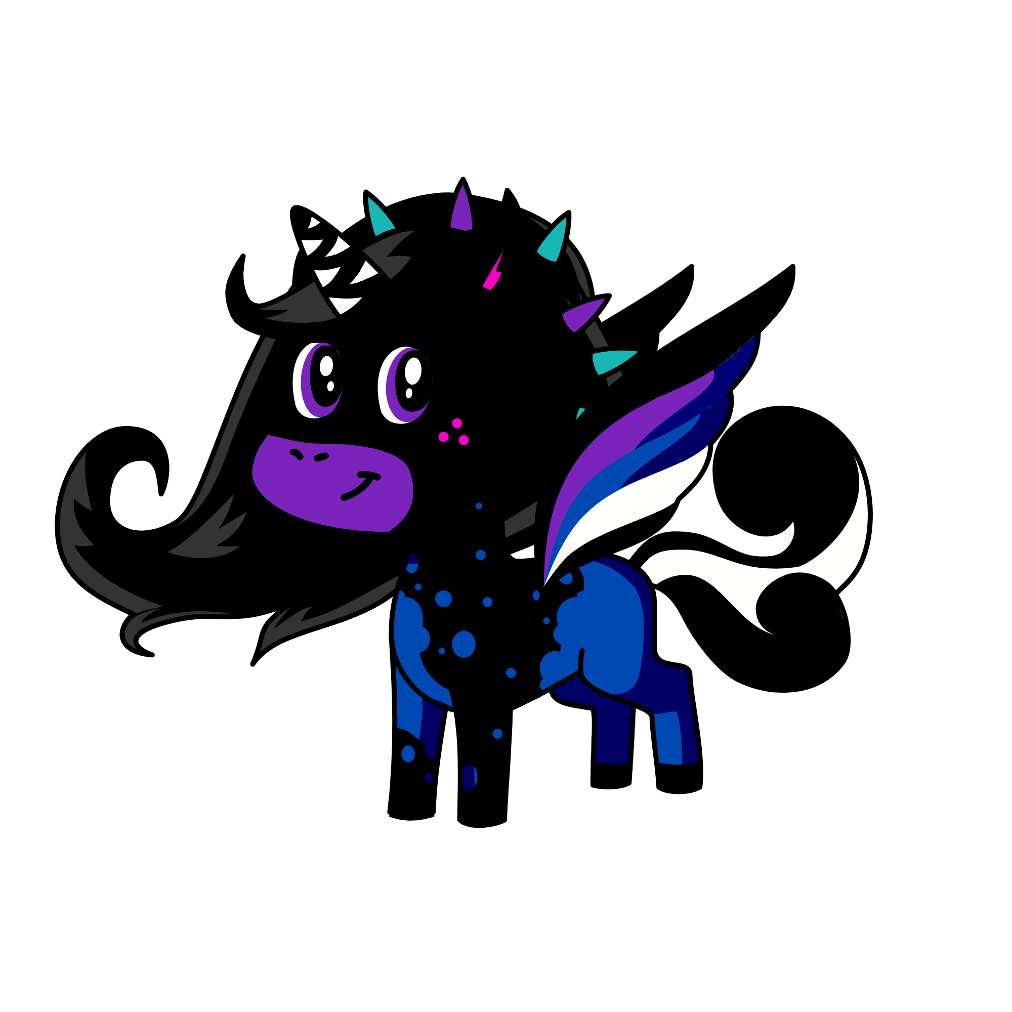 Spacey stacey, the unicorn