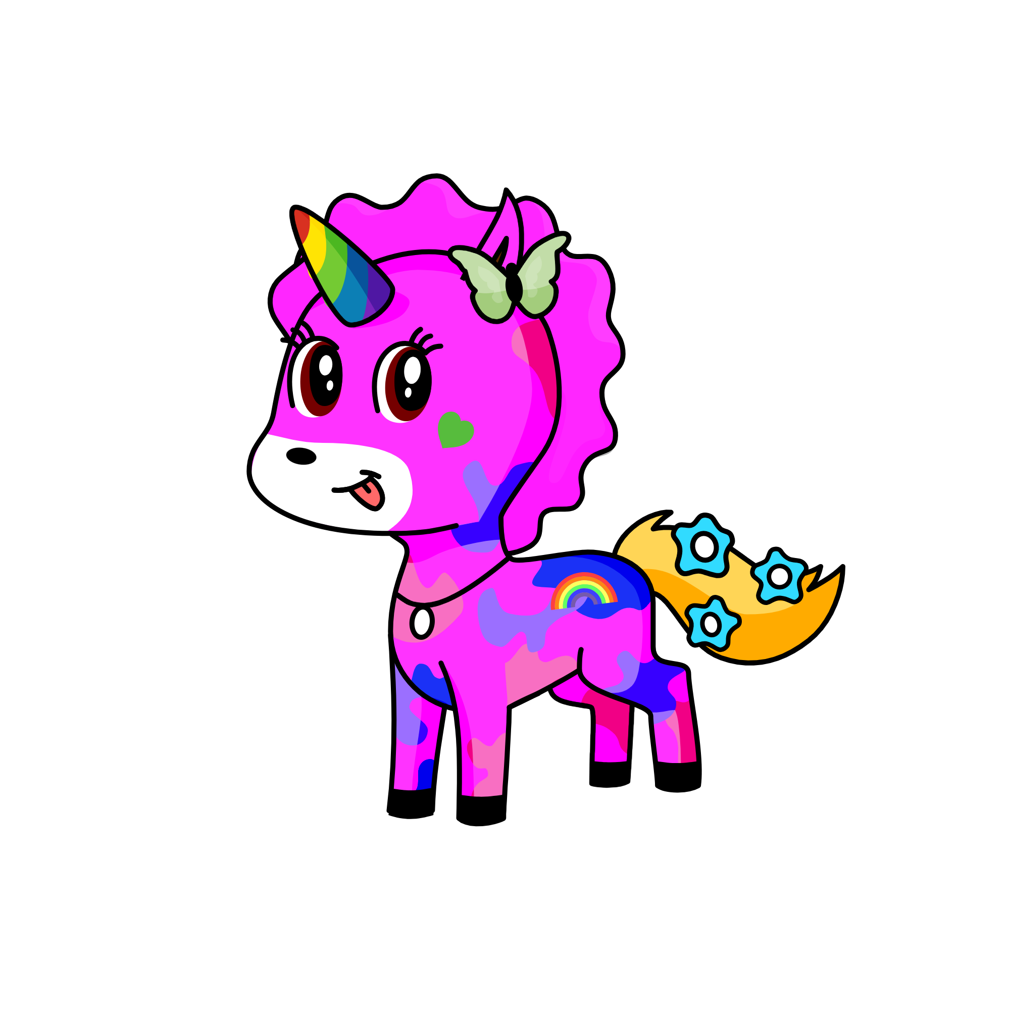 Pinky, the unicorn