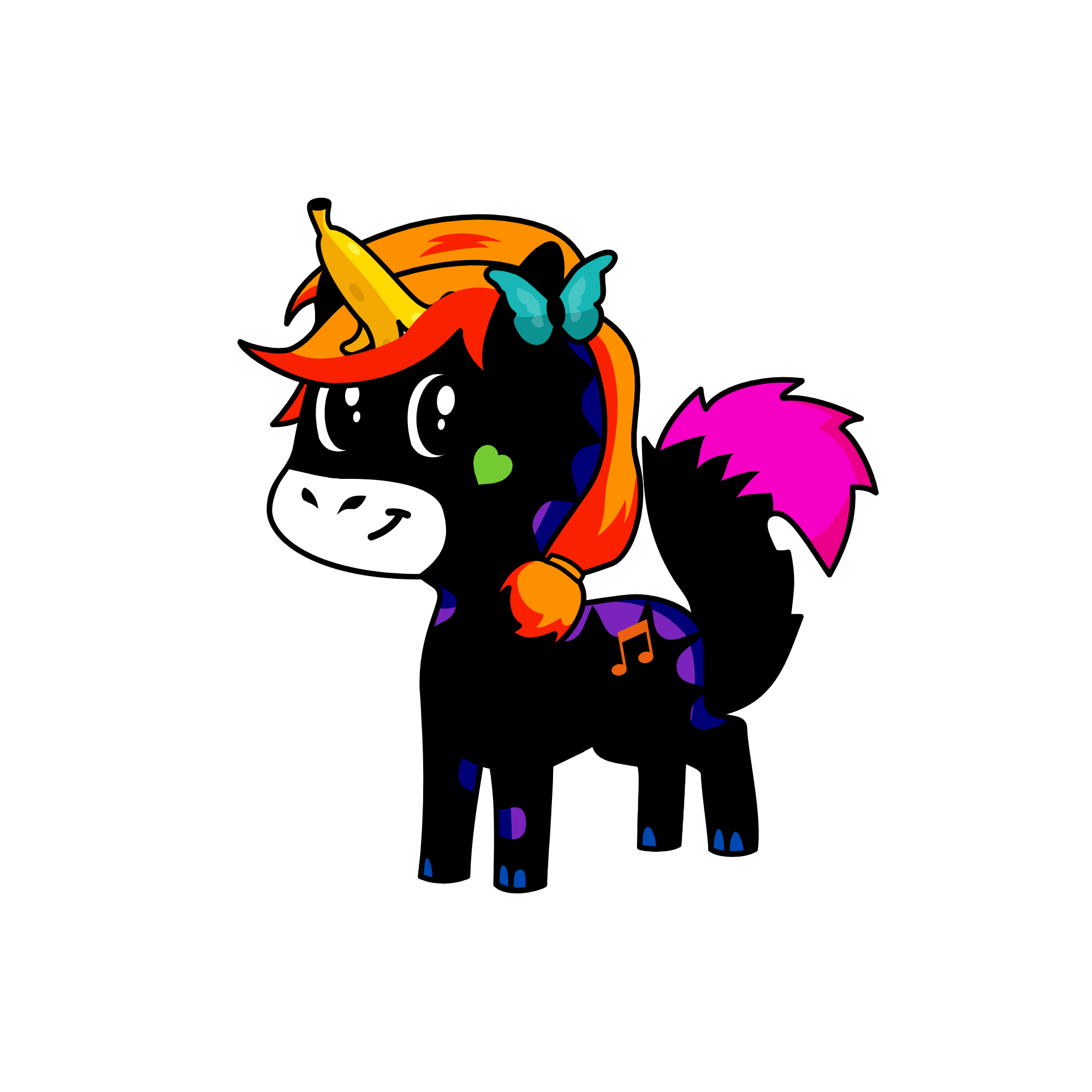 zesty, the unicorn