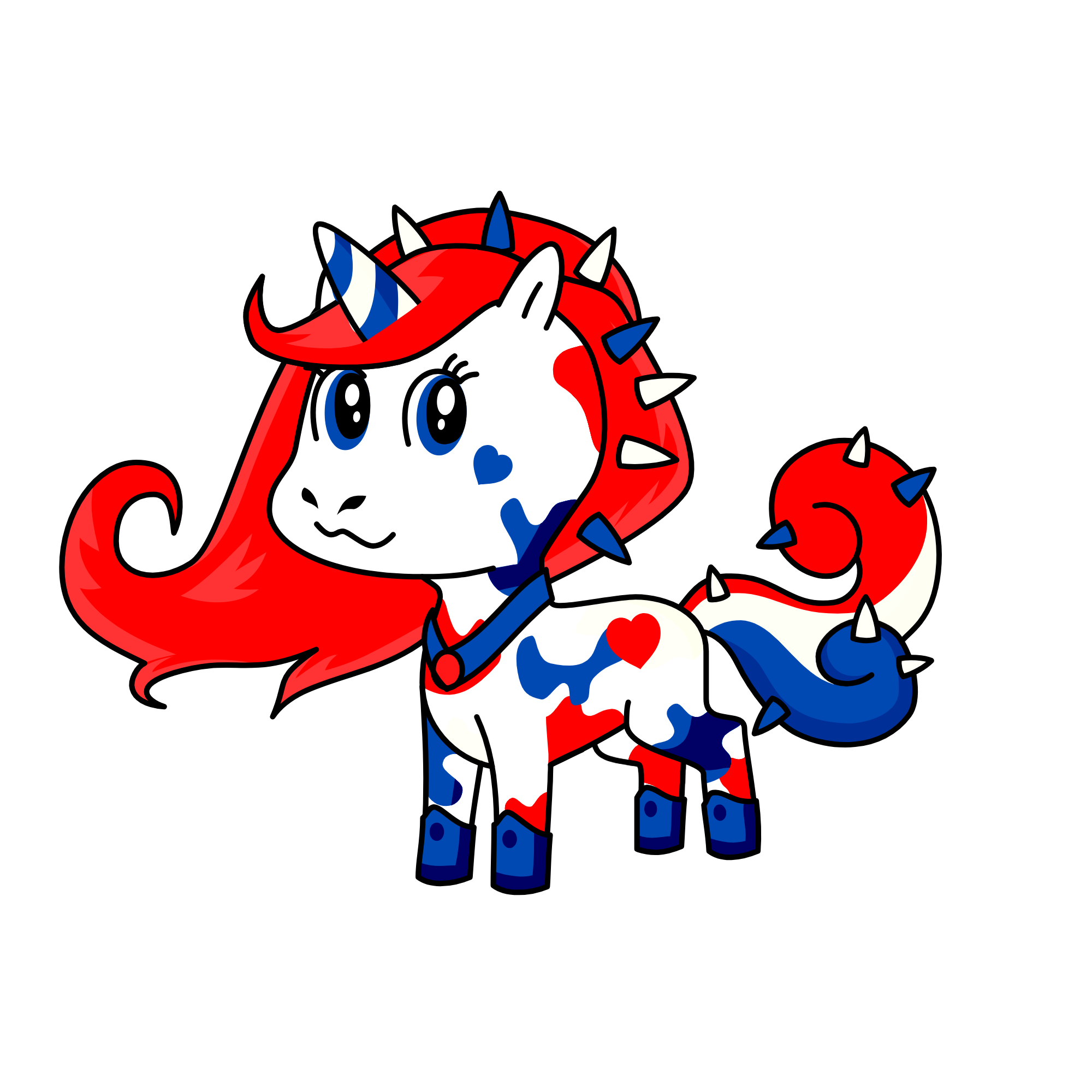 USA, the unicorn