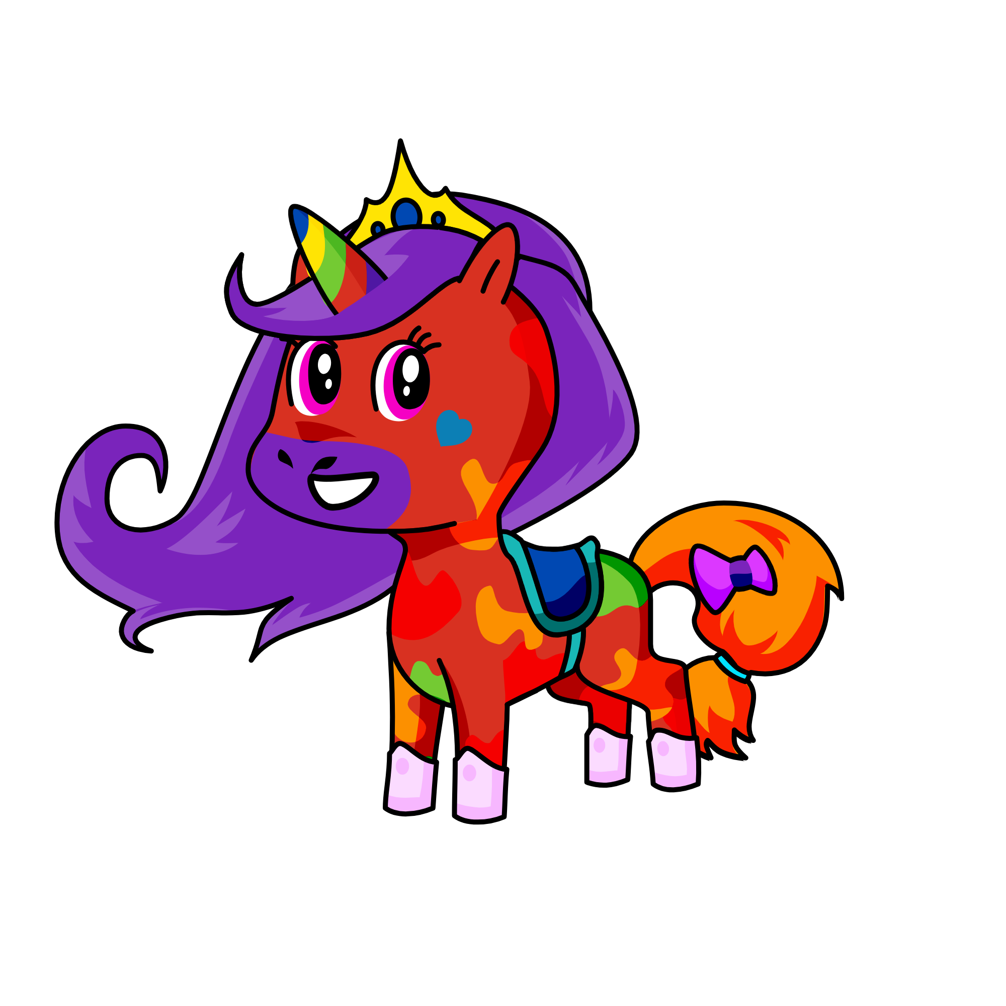 Rosie Rainbow , the unicorn