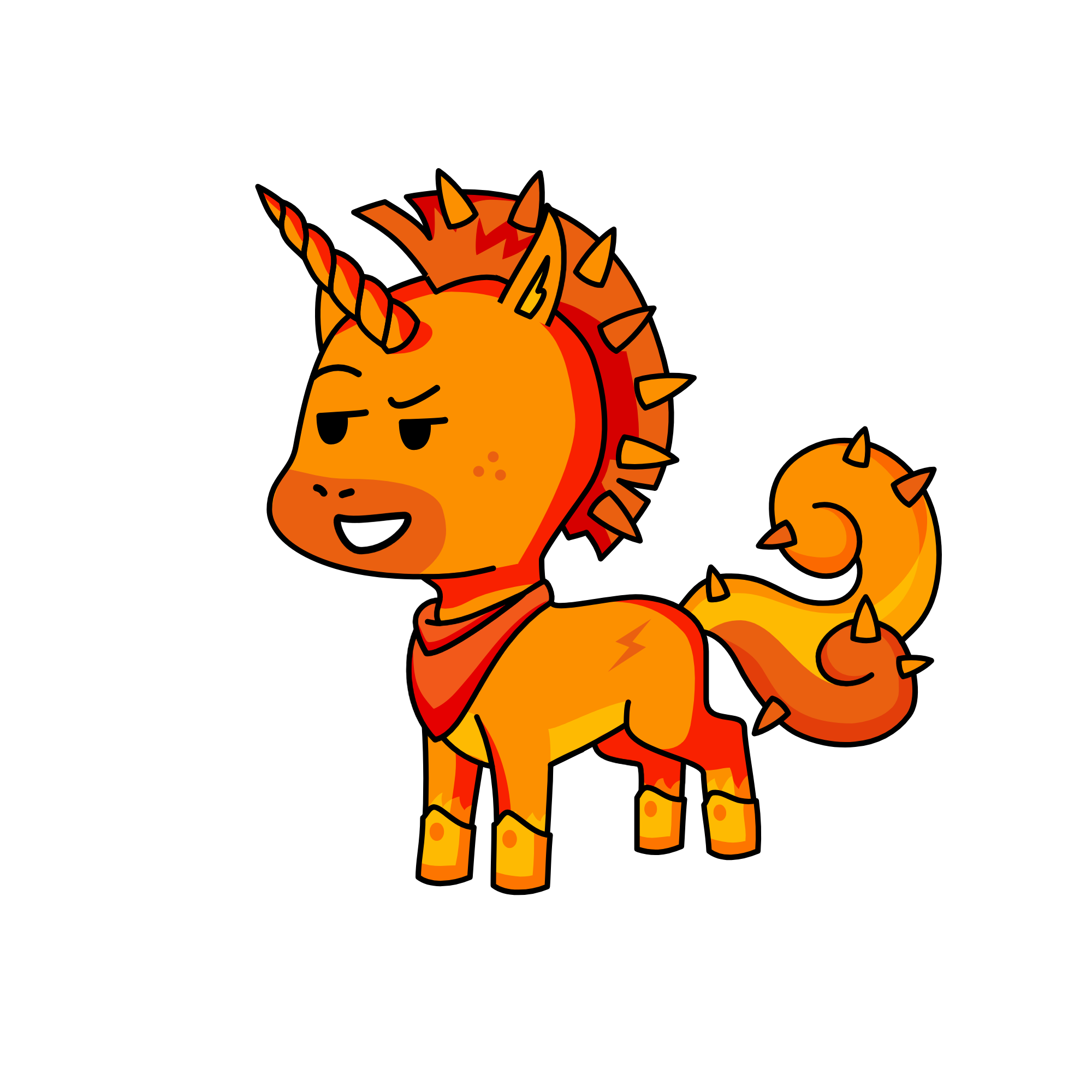 Tri-fire, the unicorn