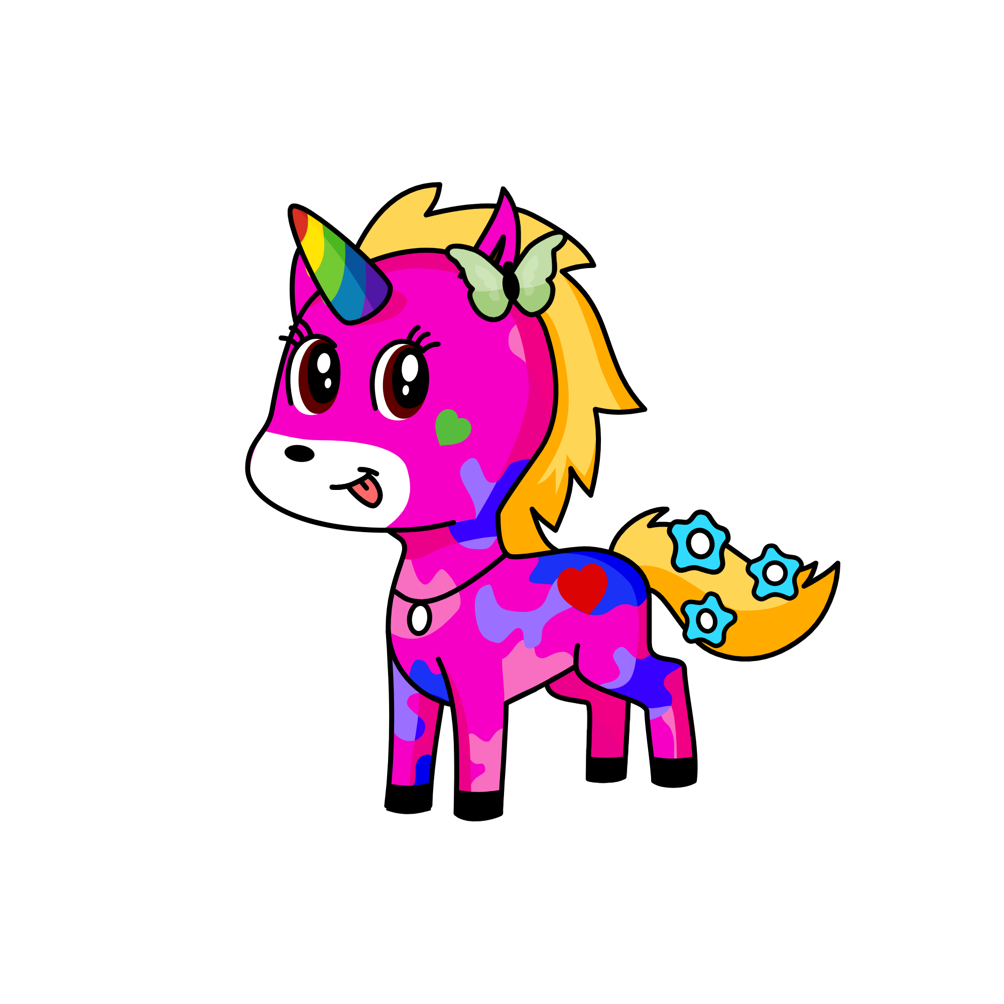 Pinky, the unicorn