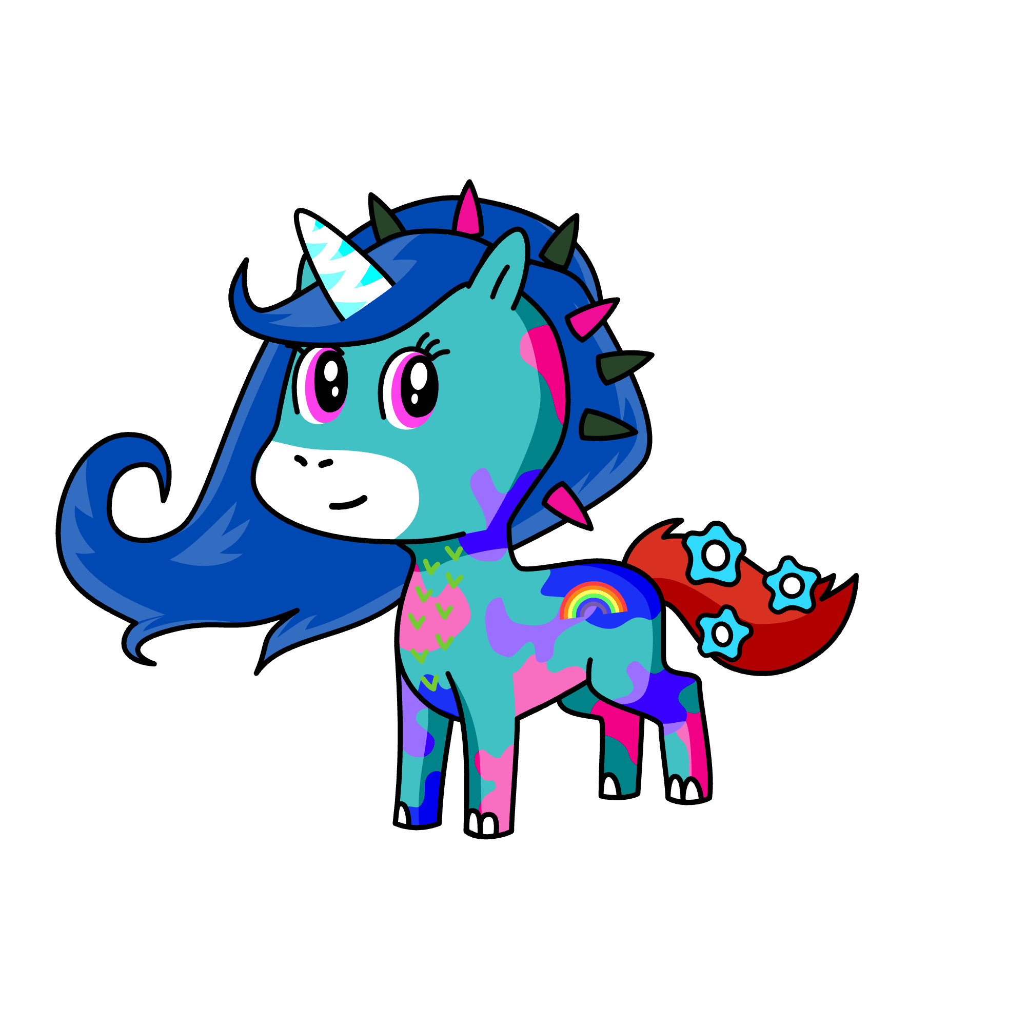 Colorines, the unicorn