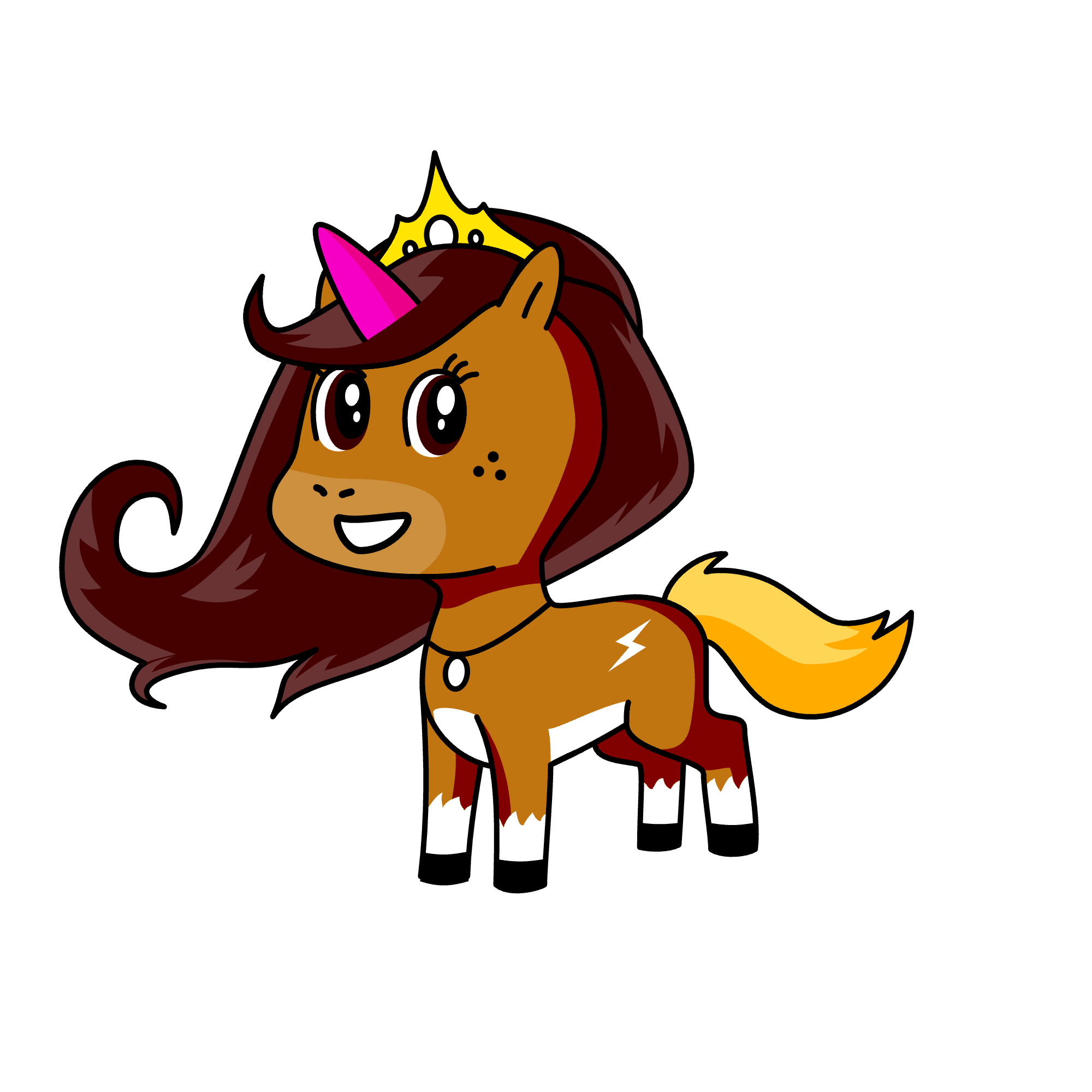 Brouni, the unicorn